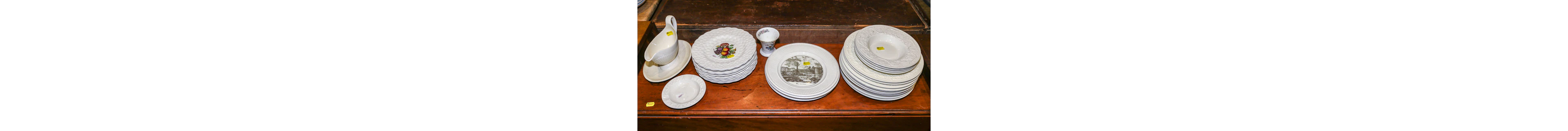 A Group of Wedgwood Embossed Queensware