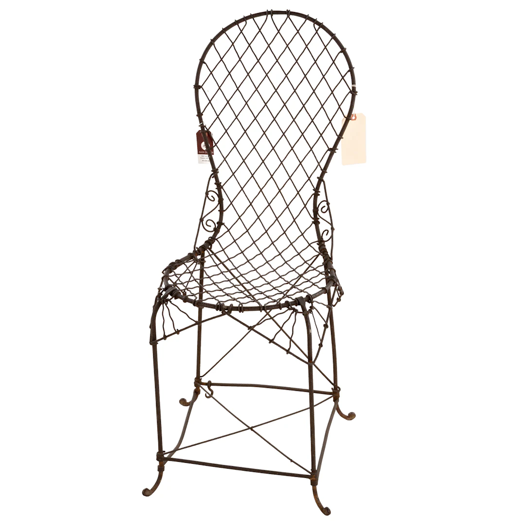 American Victorian Wirework Garden Side Chair