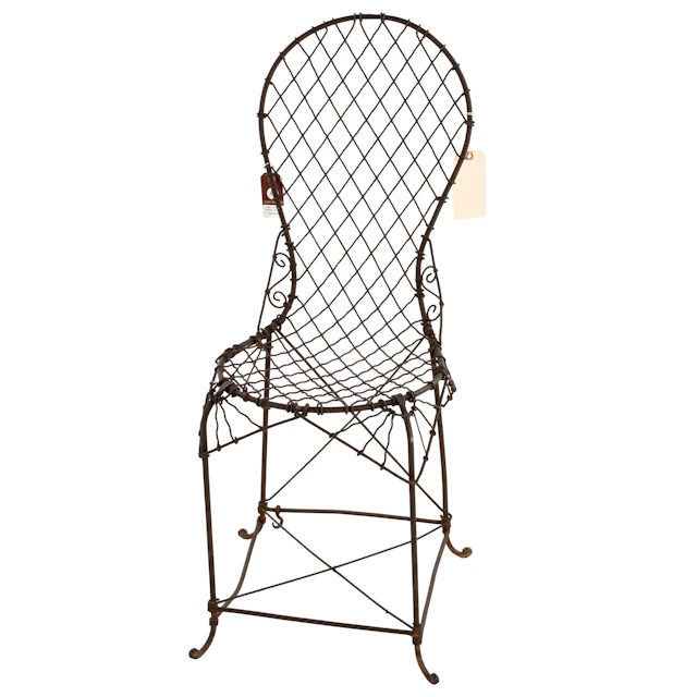 American Victorian Wirework Garden Side Chair