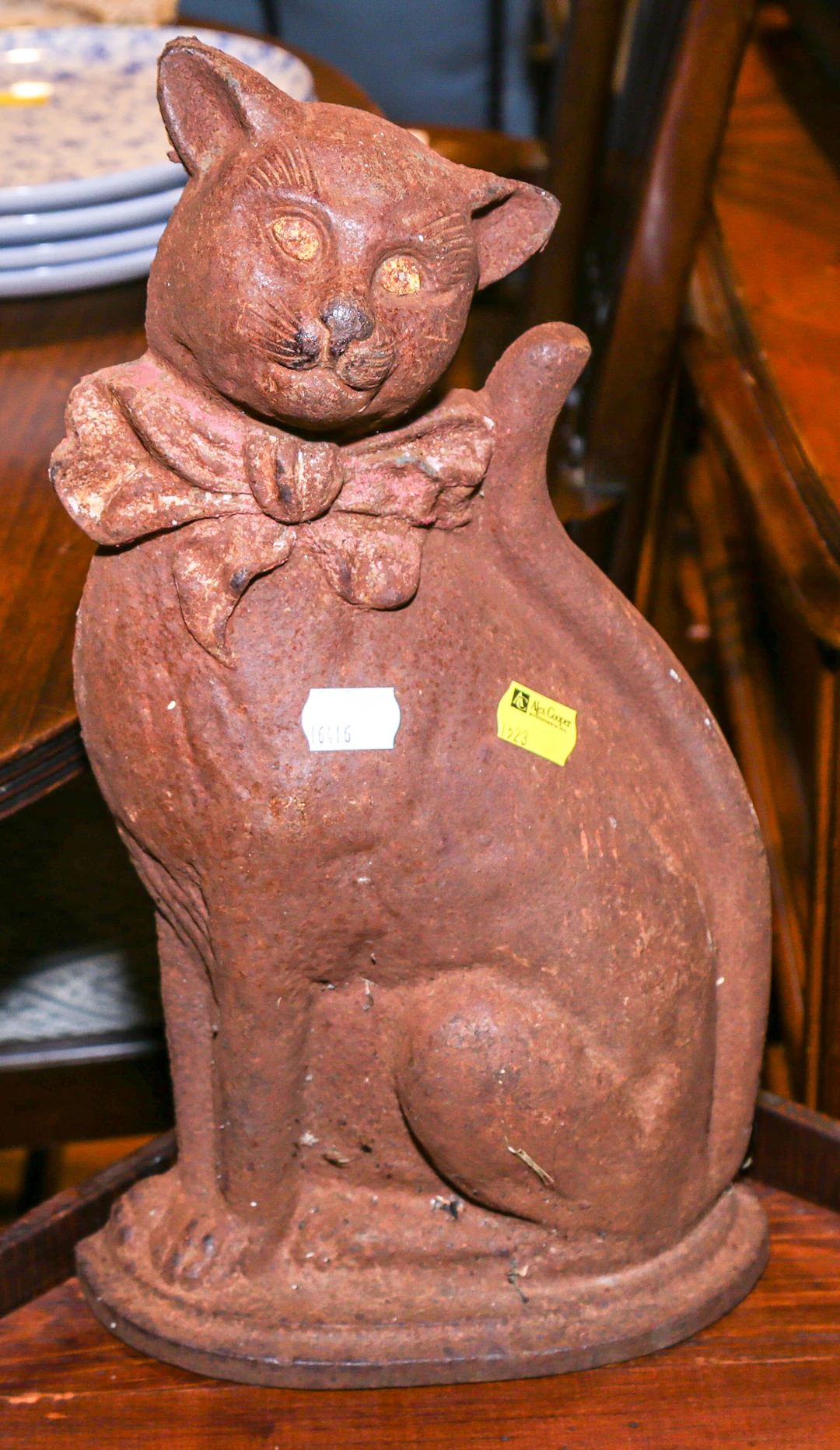 A Cast Iron Cat Form Door Stop
