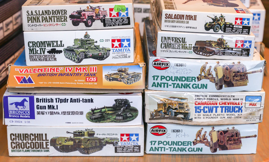 Ten British Scale Model Kits