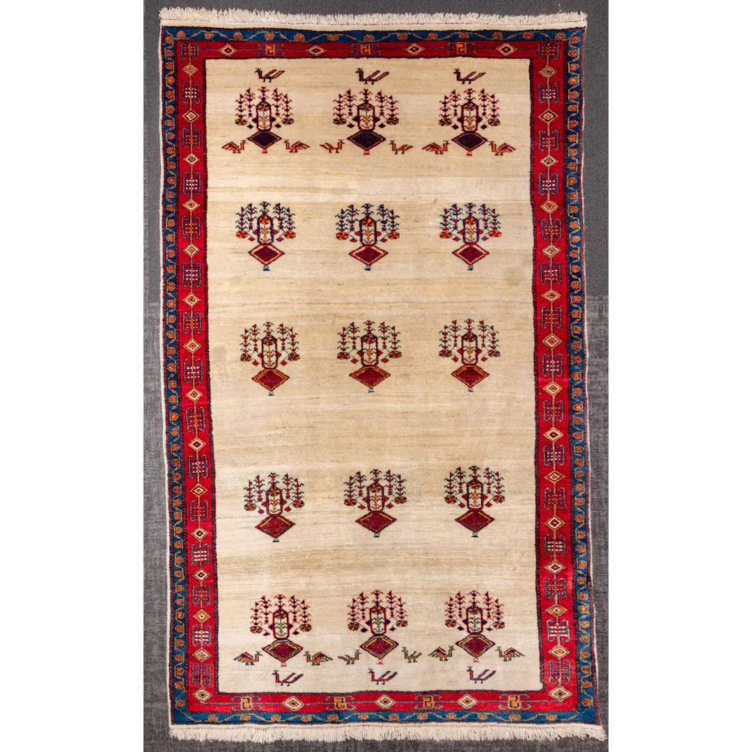 Gabbeh Rug, Persia, 4.1 x 6.5