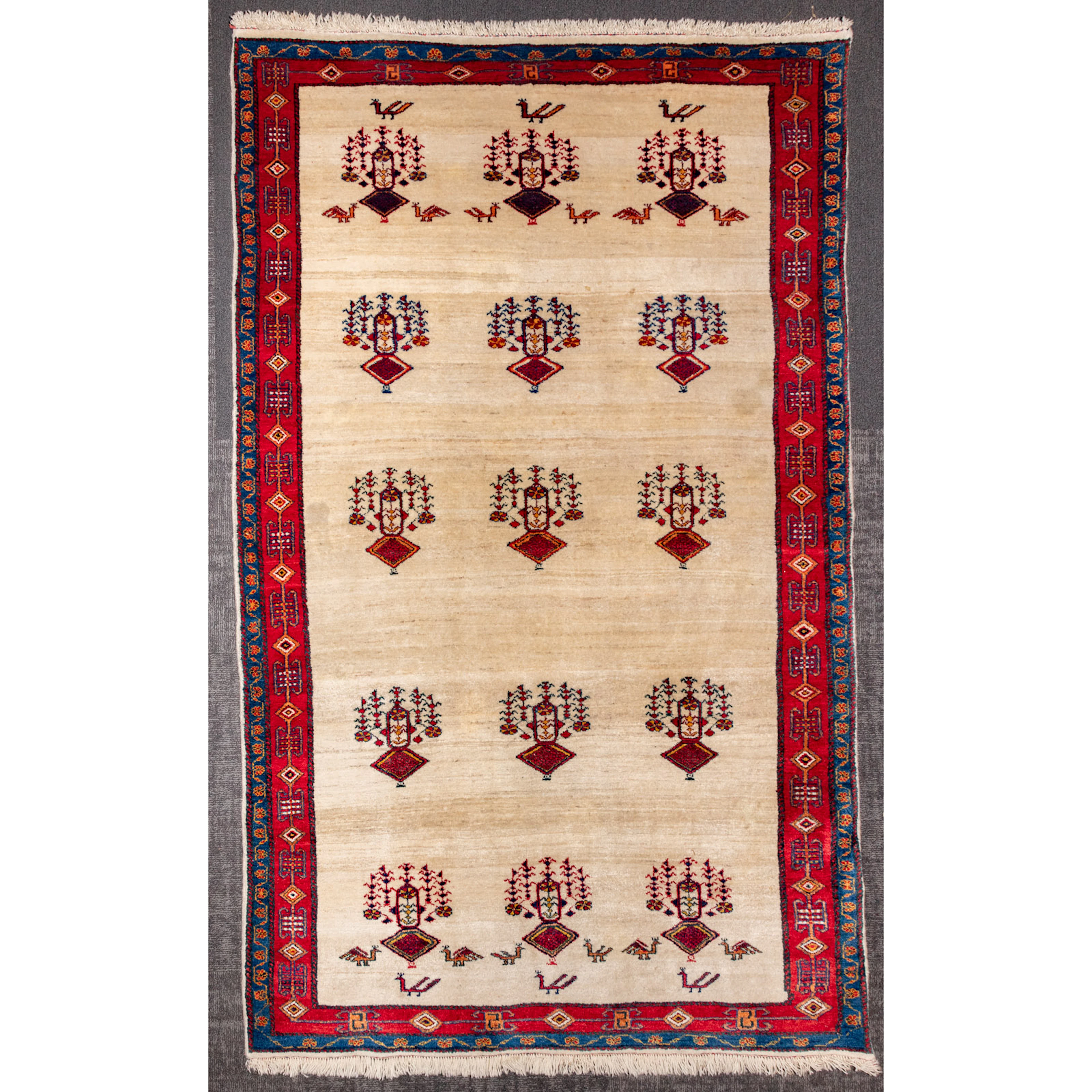 Gabbeh Rug, Persia, 4.1 x 6.5