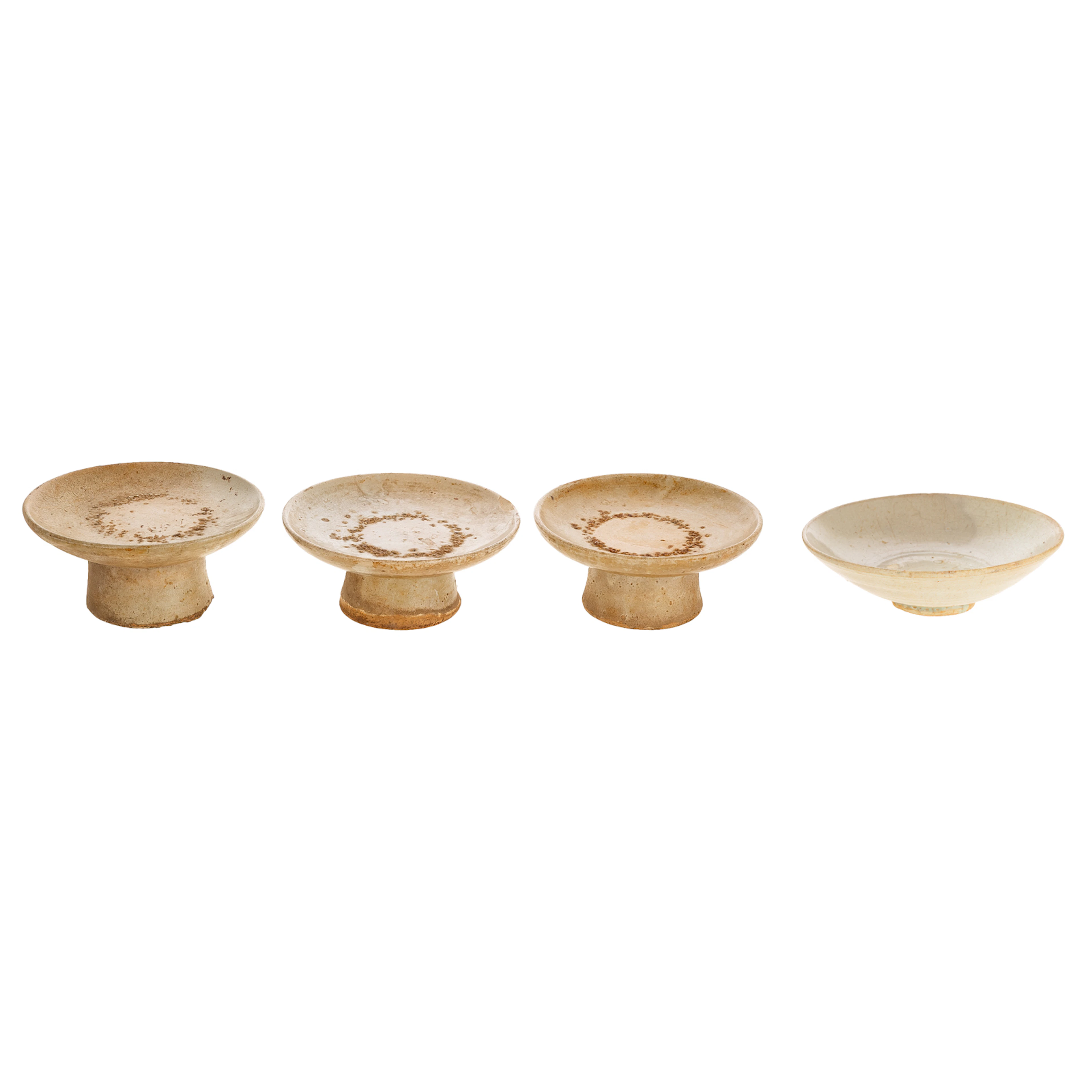 Four Pieces of Korean Buncheong Pottery