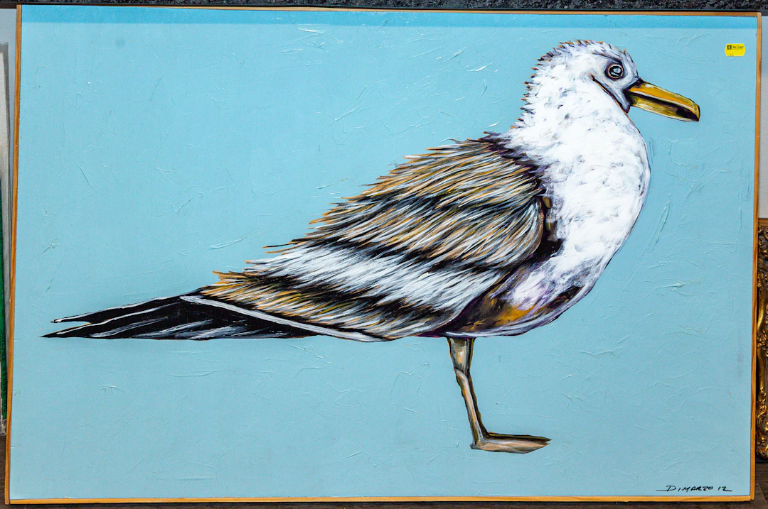 DiMarzo. Shorebird, oil on board