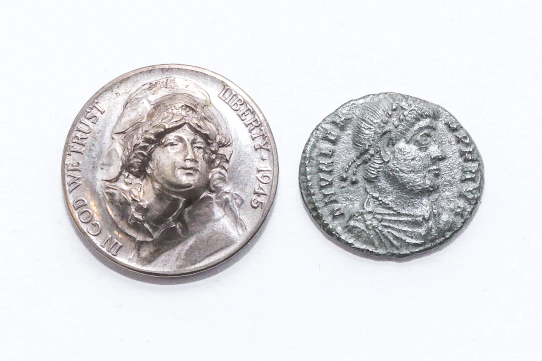 Valentinian I, Ancient Roman Bronze Follis Coin