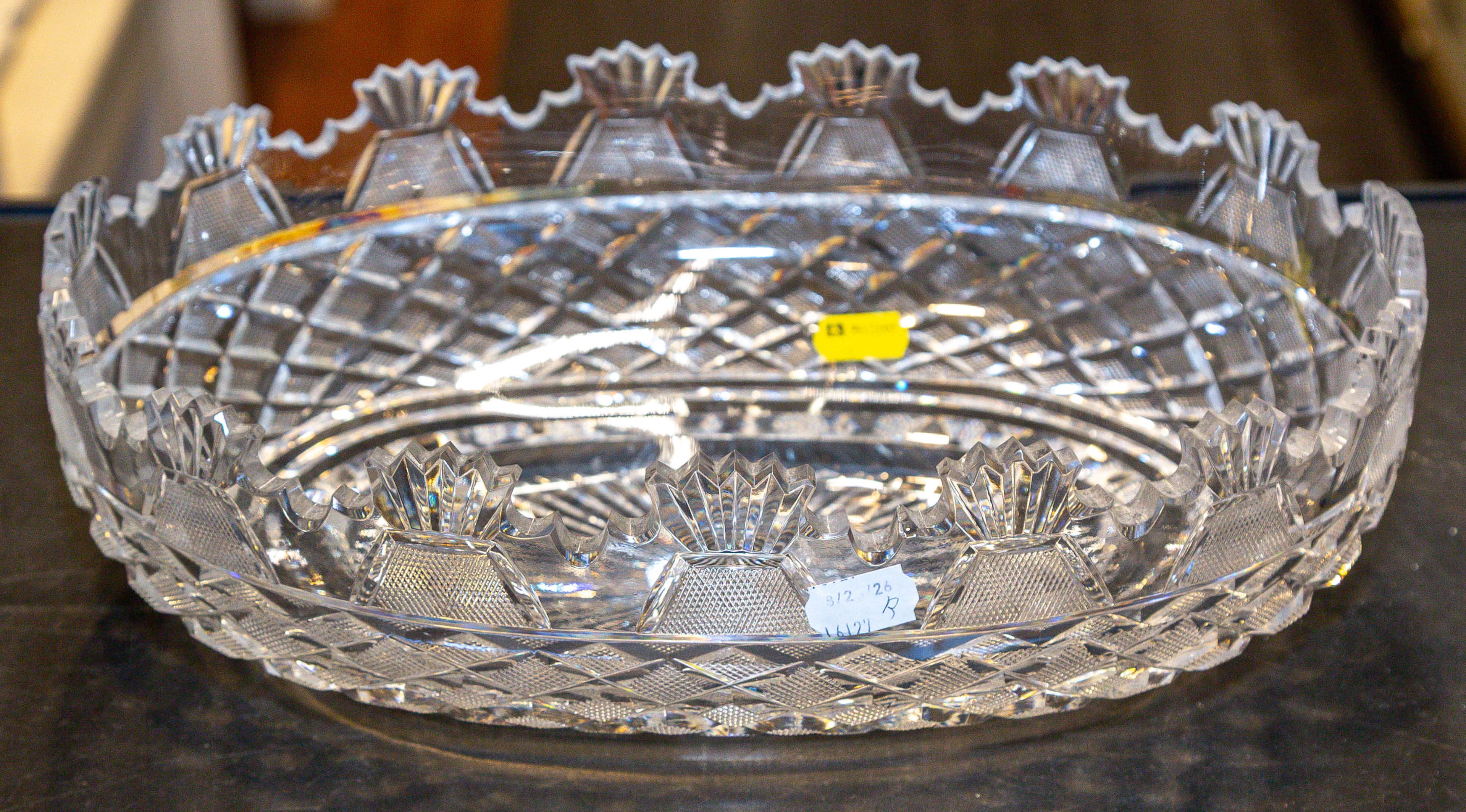 A Waterford Cut Glass Center Bowl