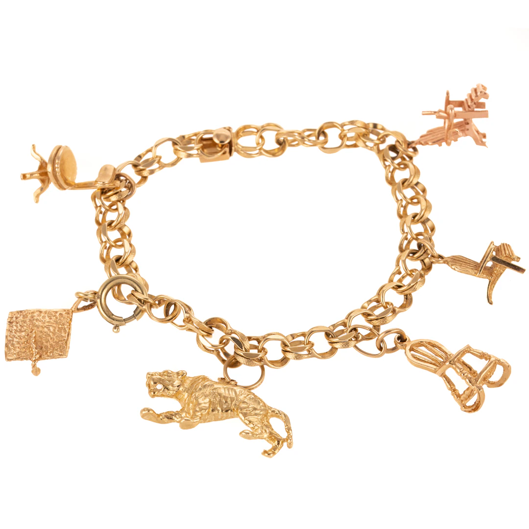 A Chair-Themed Charm Bracelet in 14K