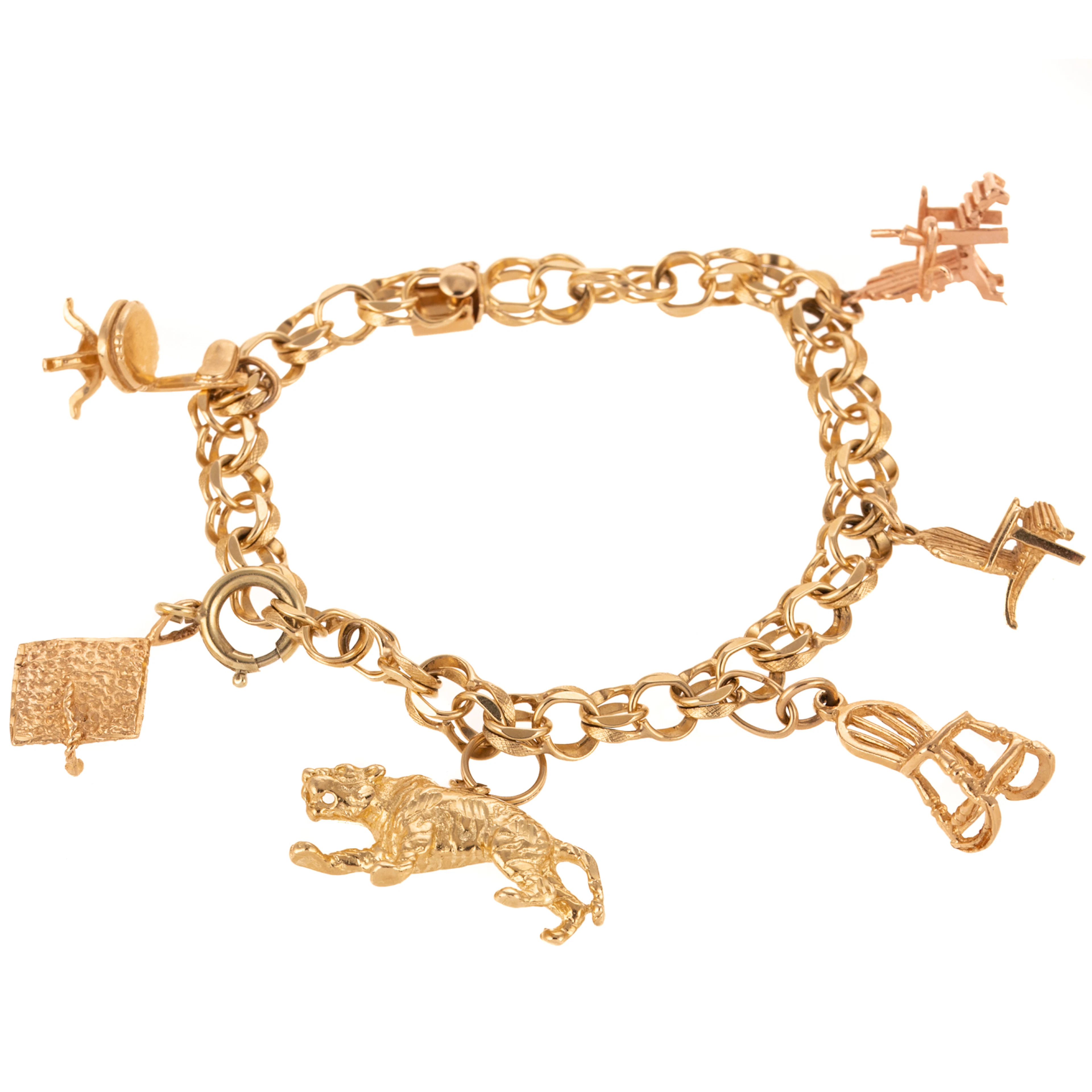 A Chair-Themed Charm Bracelet in 14K
