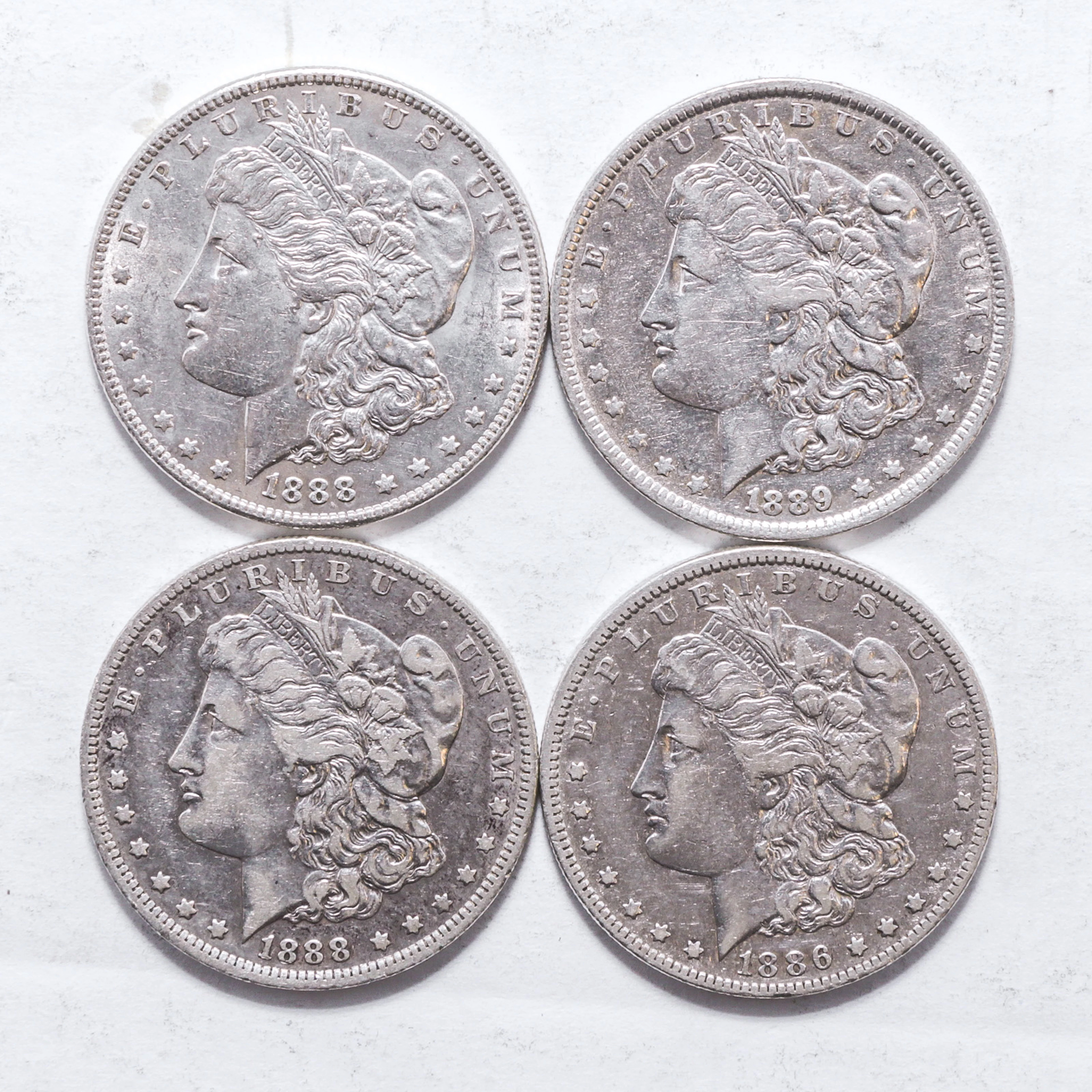 Four Different Morgan Dollars