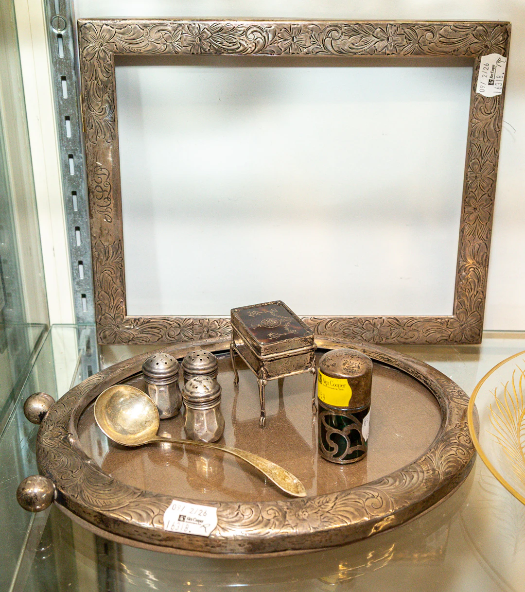 Two Sterling Silver Frames & Other Silver Items