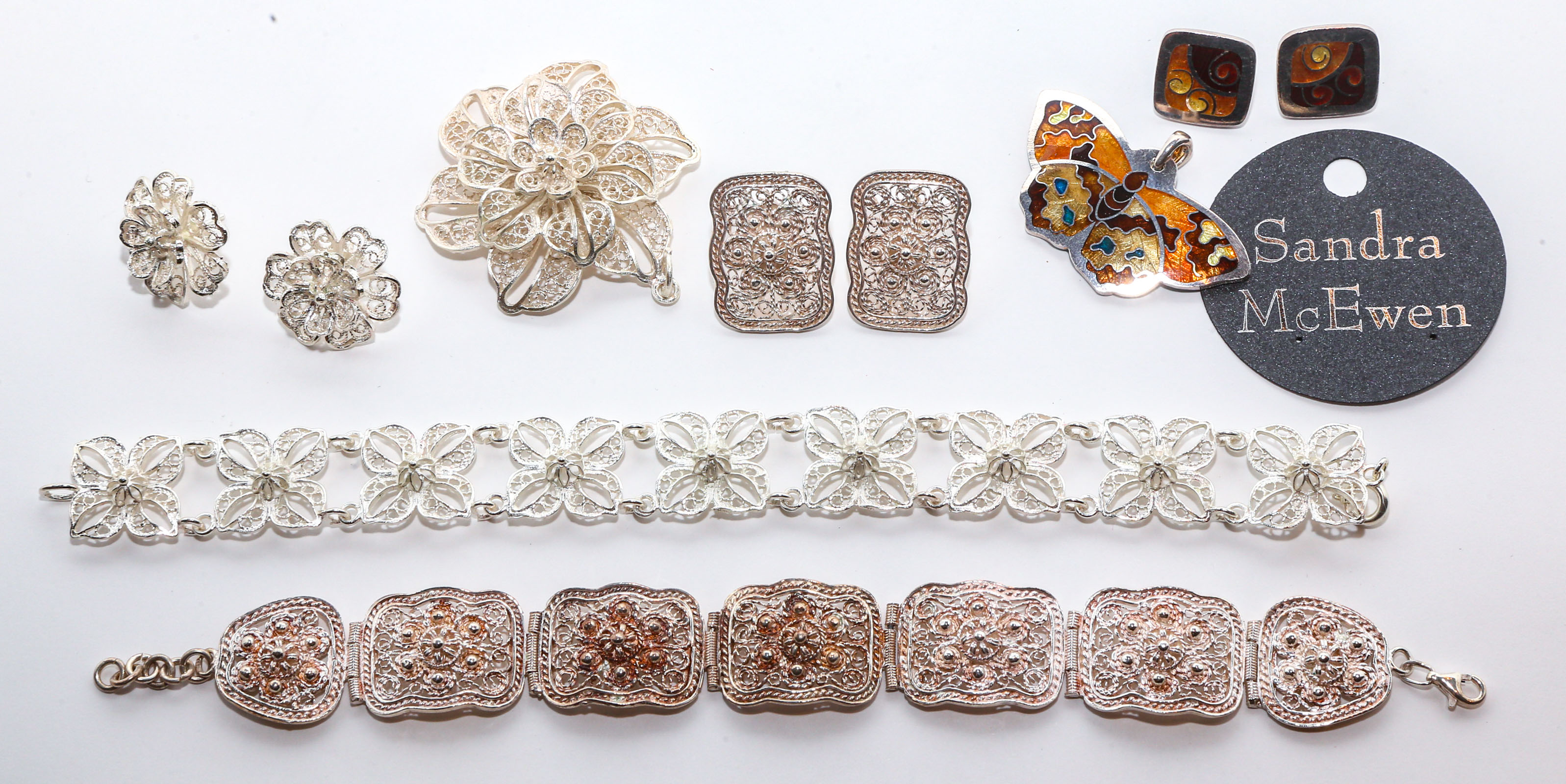 ACC Artist Sandra McEwen & Silver Filigree Jewelry