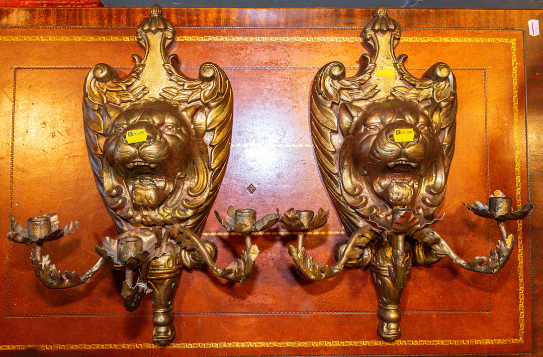 A Pair of Renaissance Style Candle Sconces