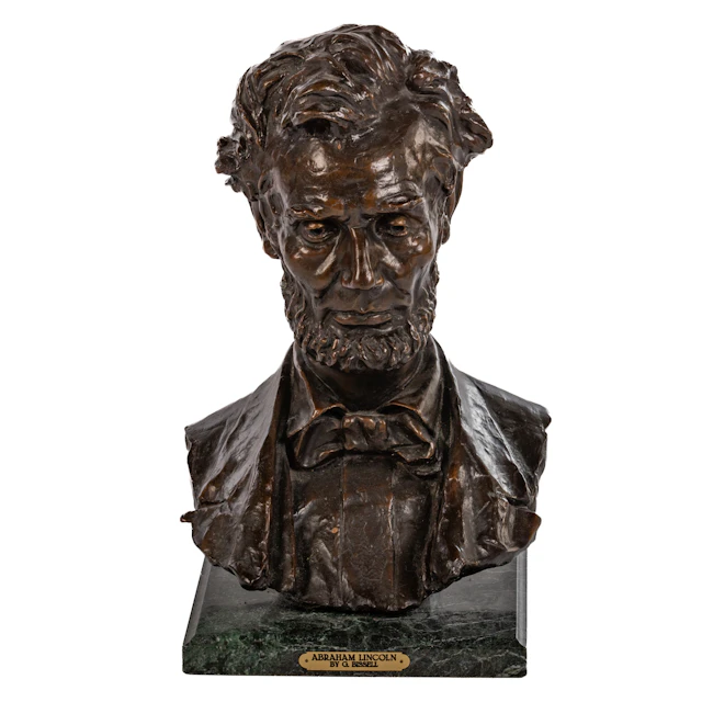 After George Bissell "Abraham Lincoln" bronze bust