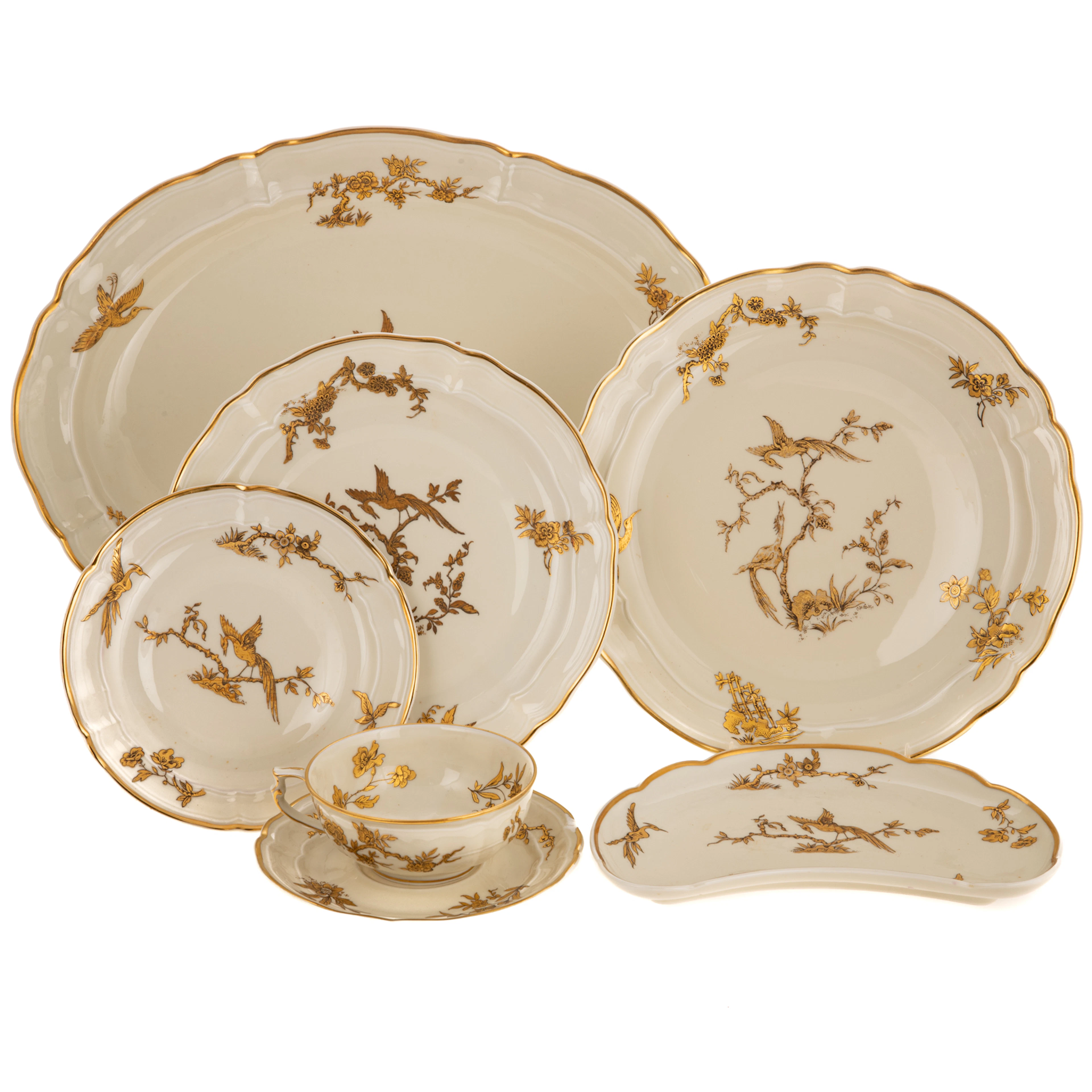 Bernardaud Limoges "Reine Elisabeth" Partial Service