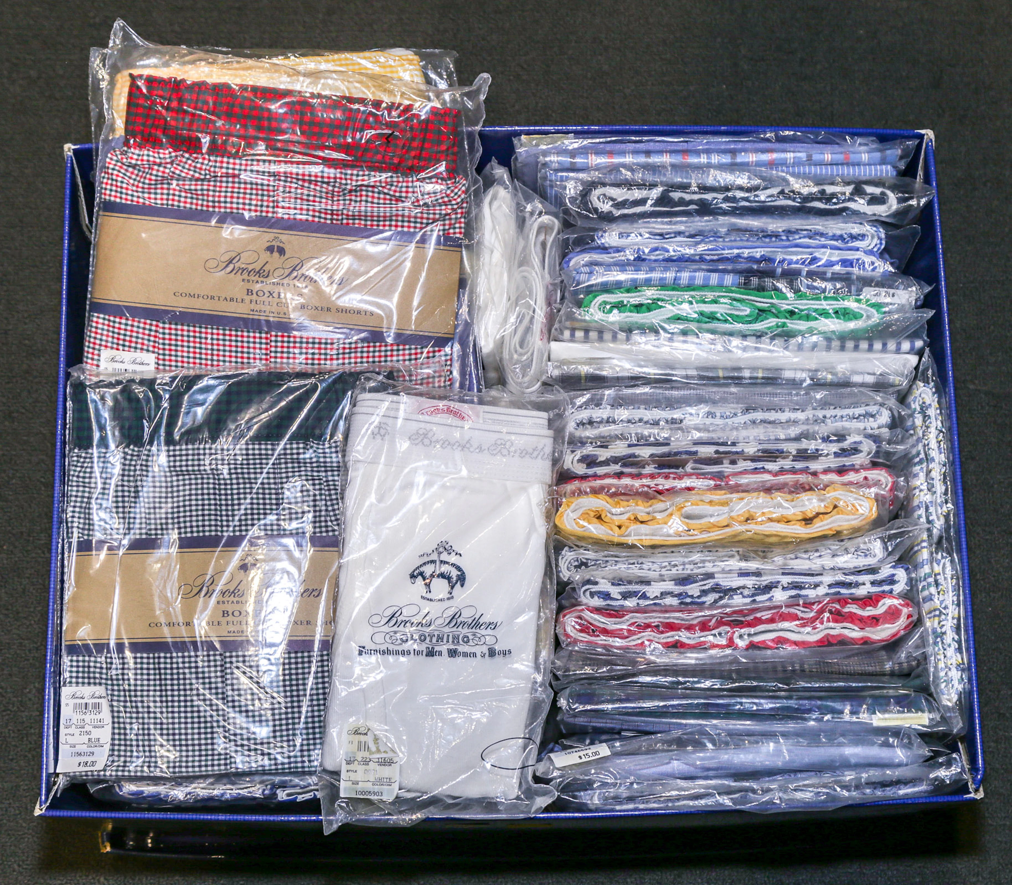 A Collection of Brooks Brothers Boxers