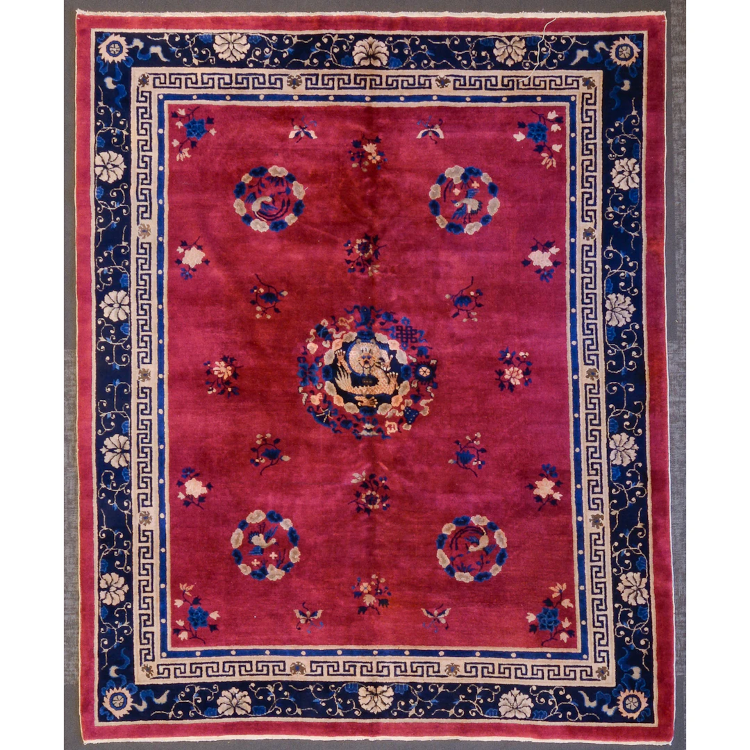 Semi-Antique Peking Rug, China, 7.11 x 9.8