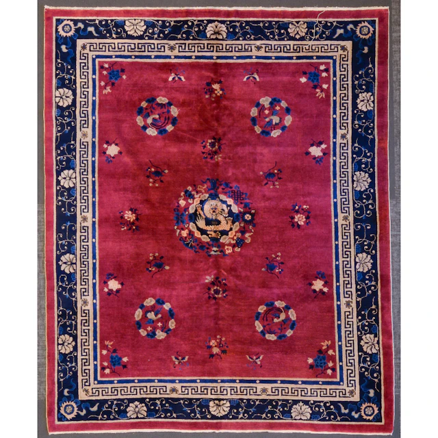 Semi-Antique Peking Rug, China, 7.11 x 9.8