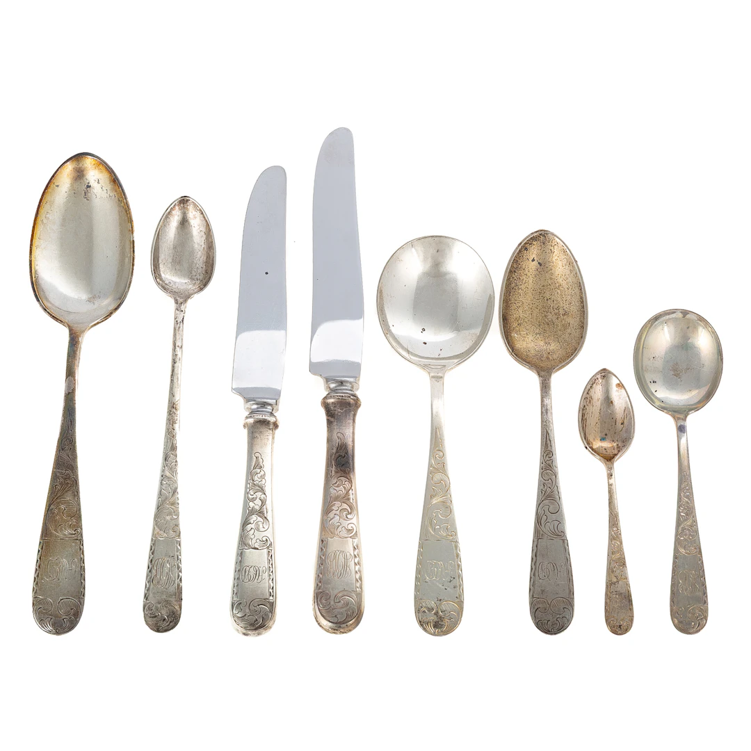 S Kirk & Son Sterling Partial "Mayflower" Set