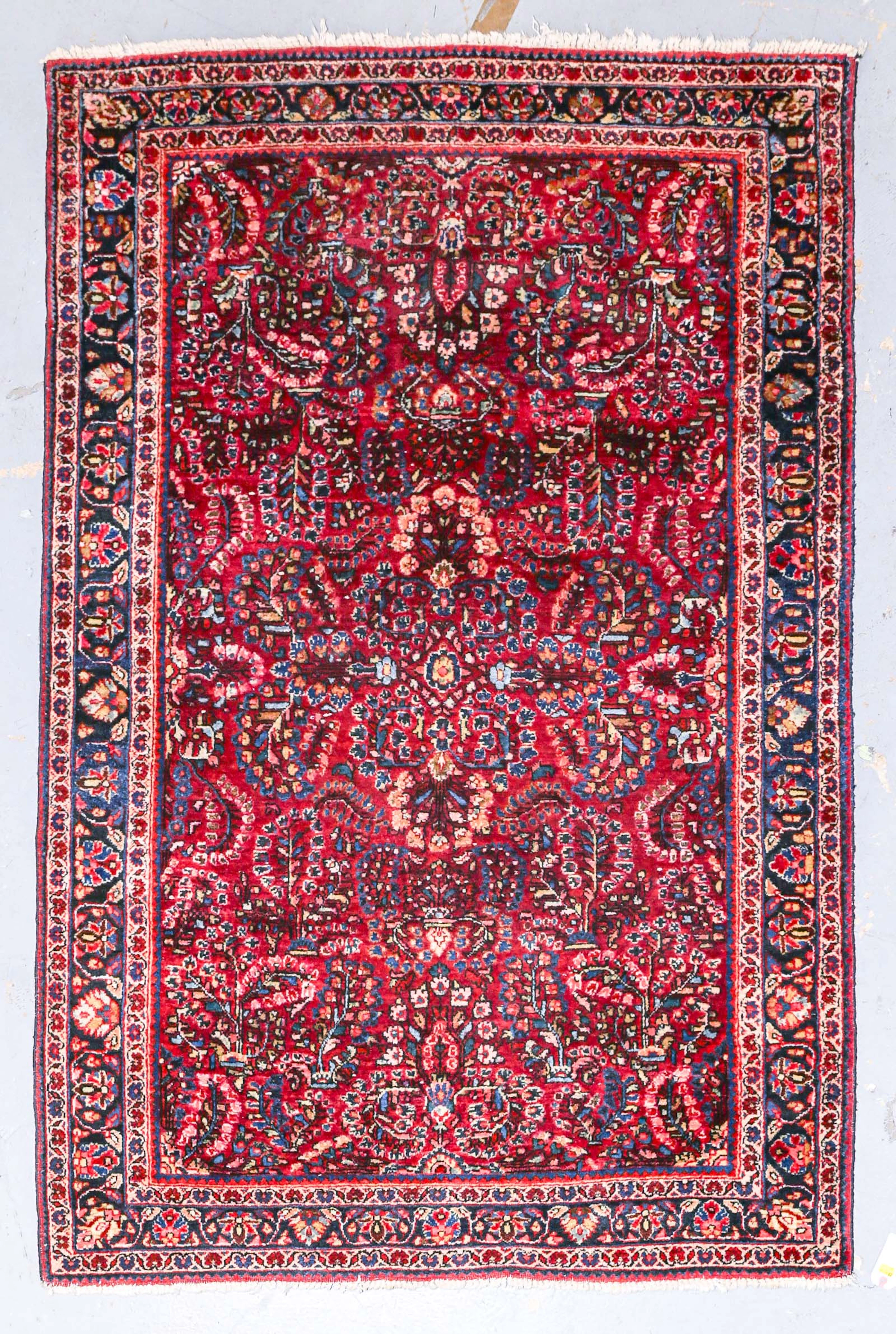 An Antique Sarouk Rug, 4.1 x 6.4