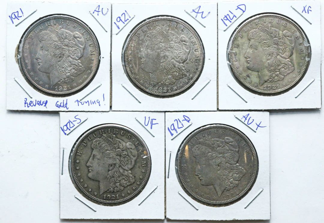 Five 1921 Morgans, P-D-S