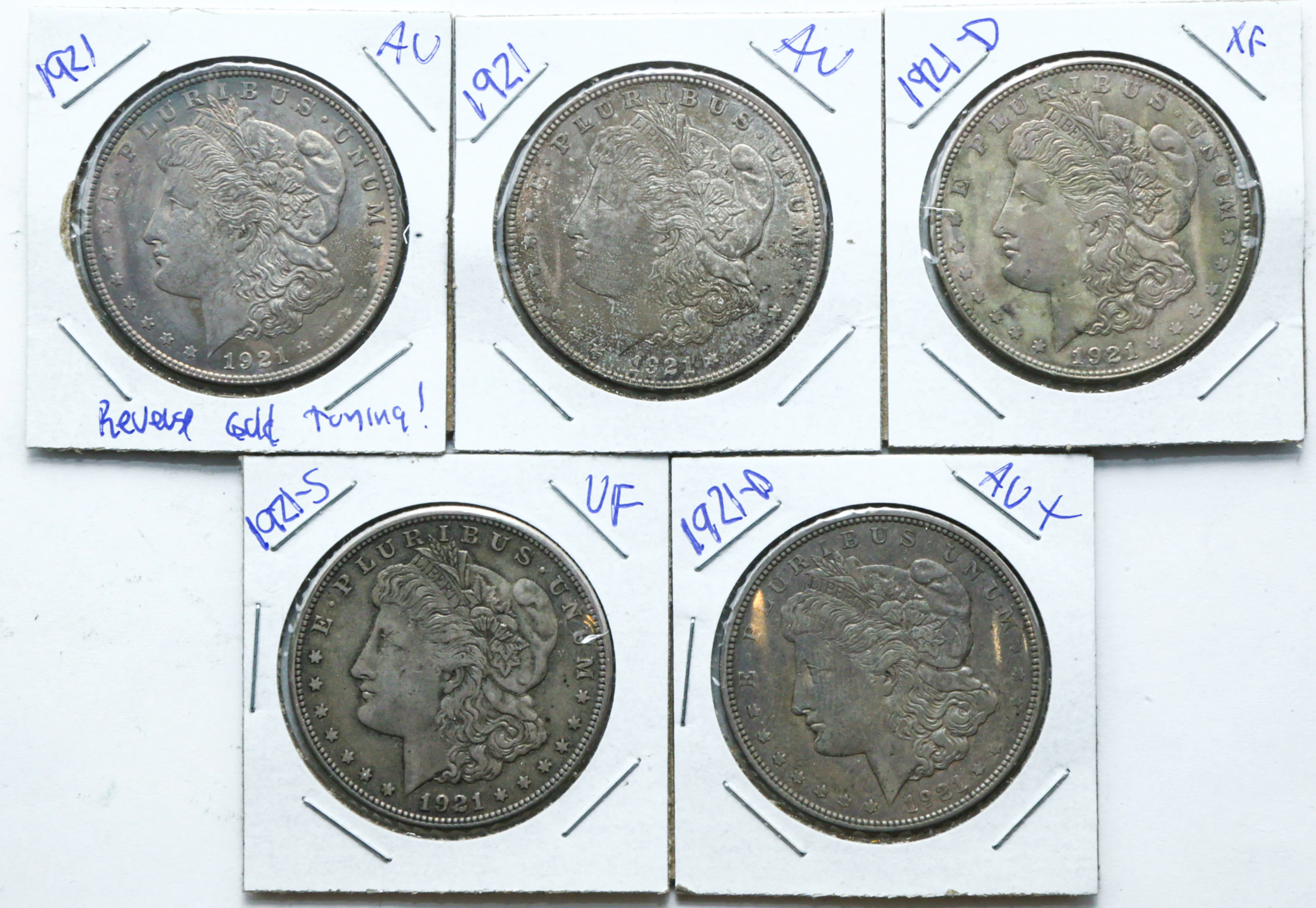 Five 1921 Morgans, P-D-S