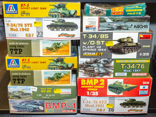 13 Russian Military Vehicle Model Kits