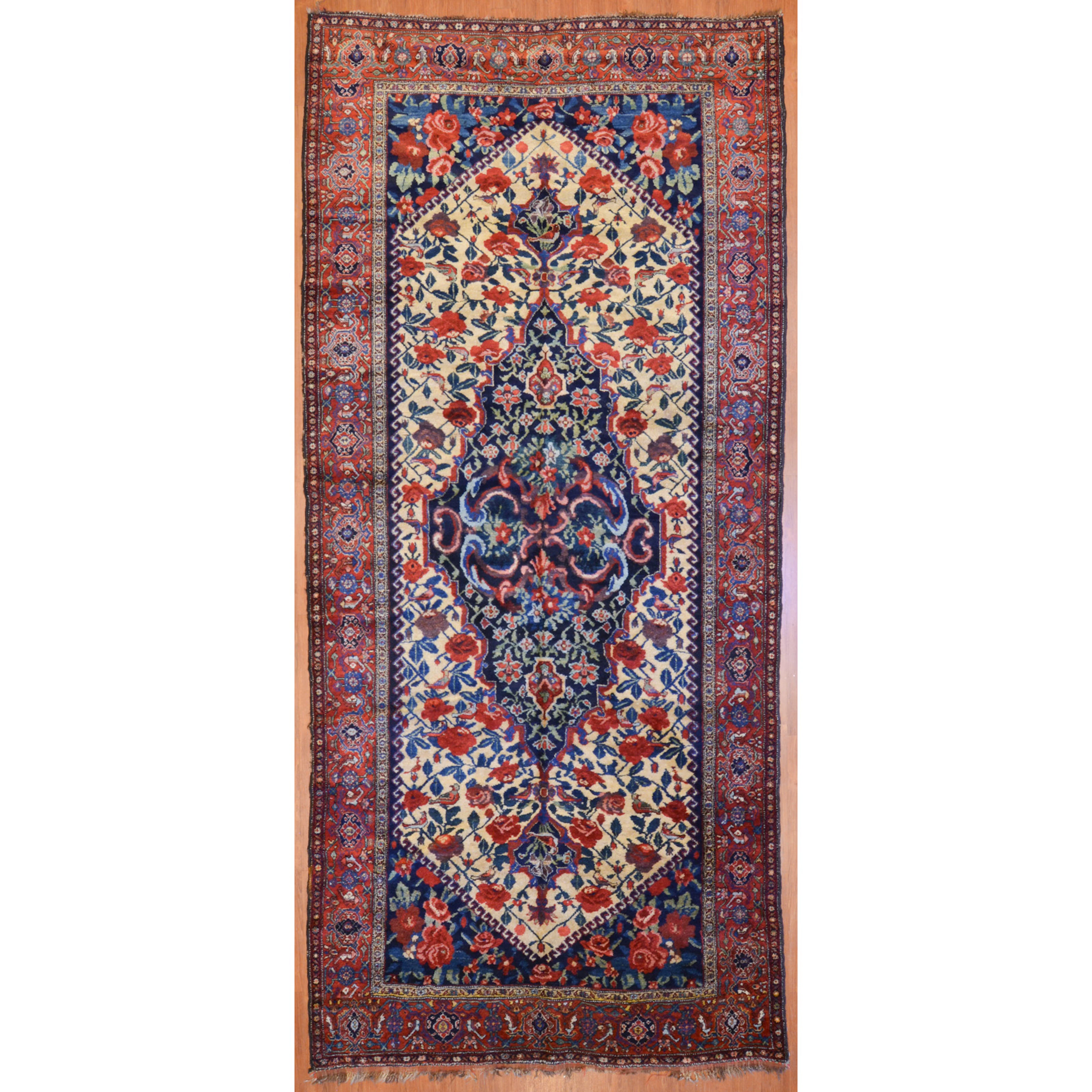 Semi-Antique Kurd Bijar Rug, Persia, 5.6 x 12.3