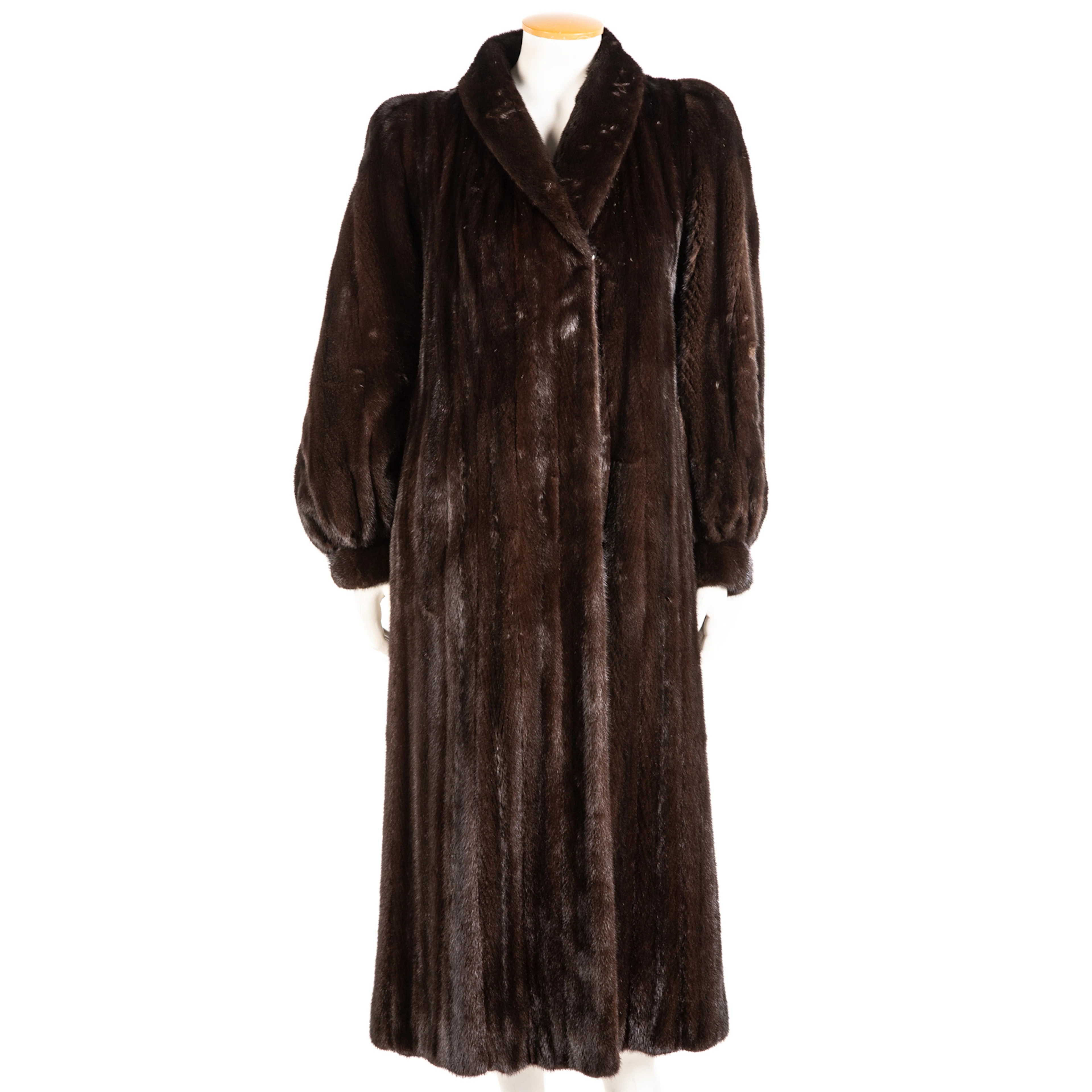 Leonard Furs Full-Length Brown Mink Coat