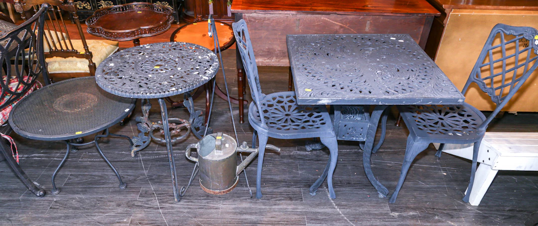 A Selection of Metal Patio Furniture