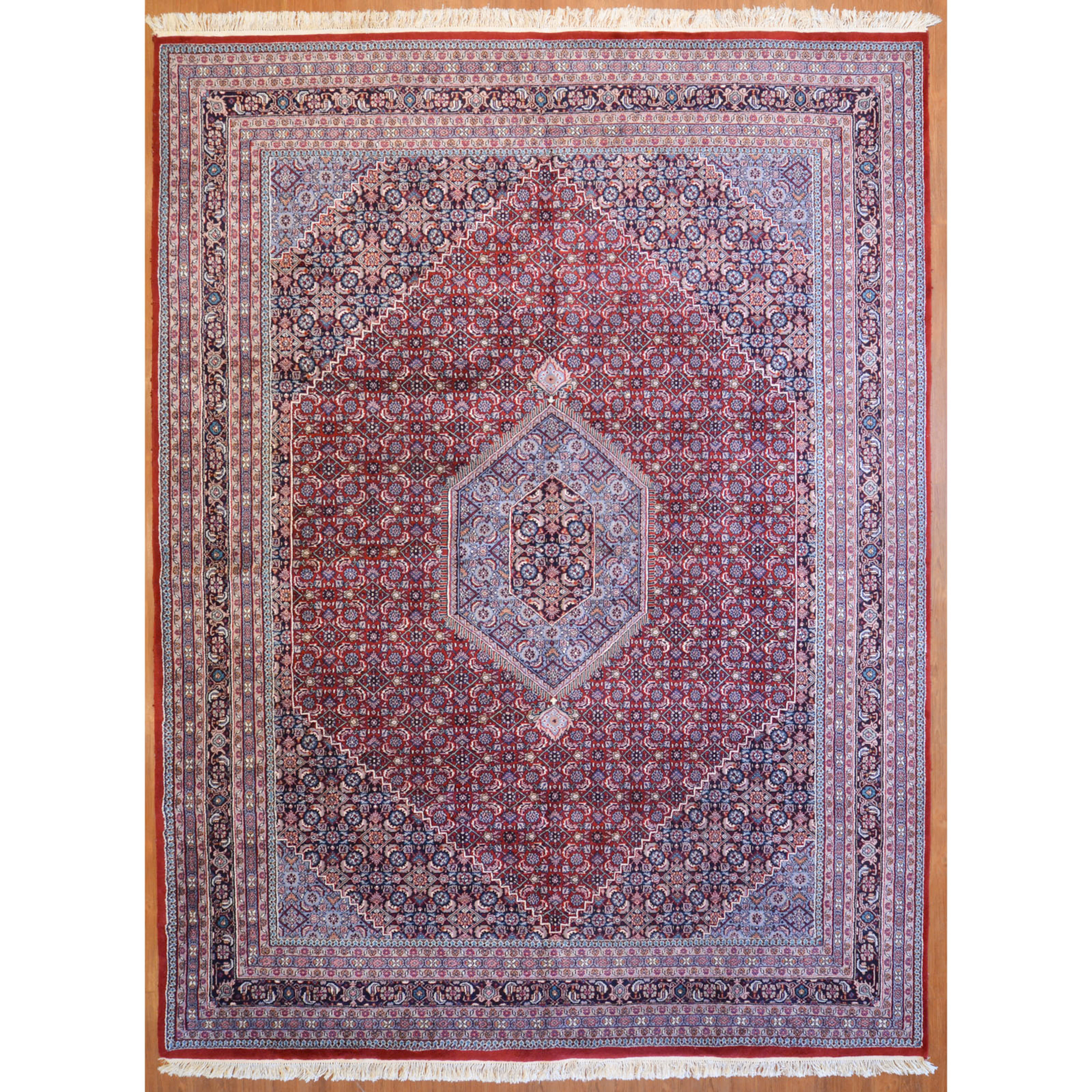 Indo Bijar Rug, India, 11.4 x 8.1