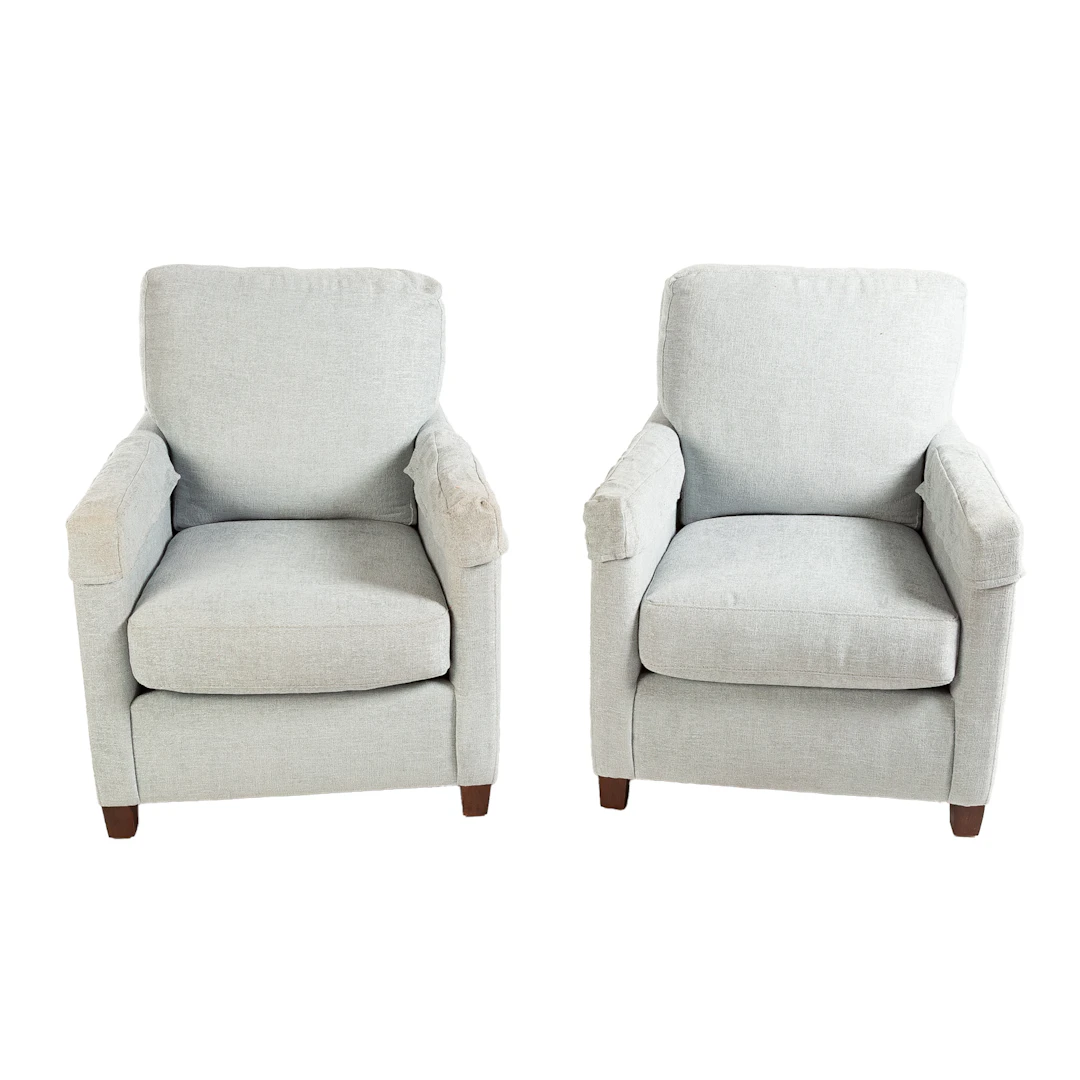 A Pair of Bassett Contemporary Upholstered Chairs