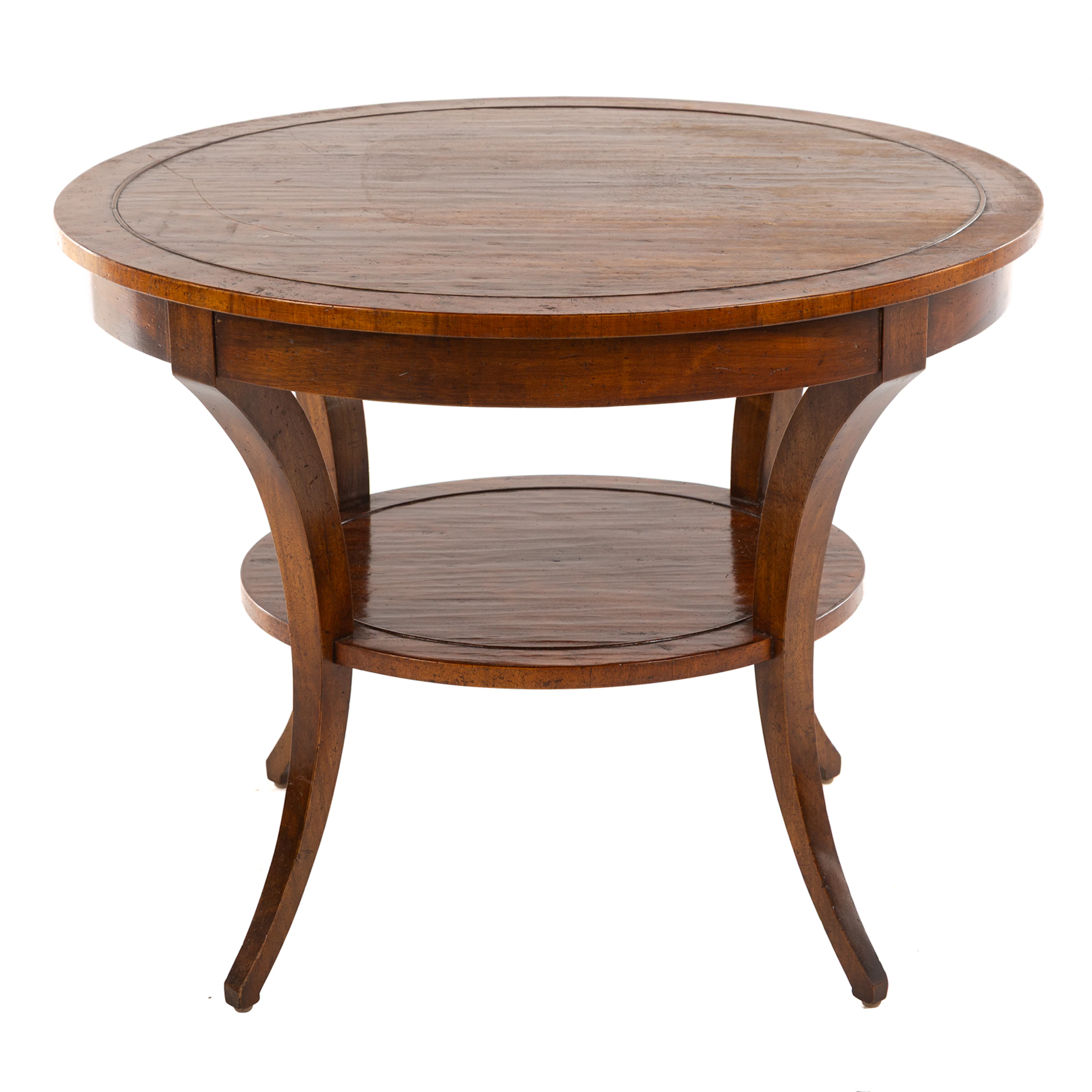 Bennett Galleries Walnut Circular Center Table