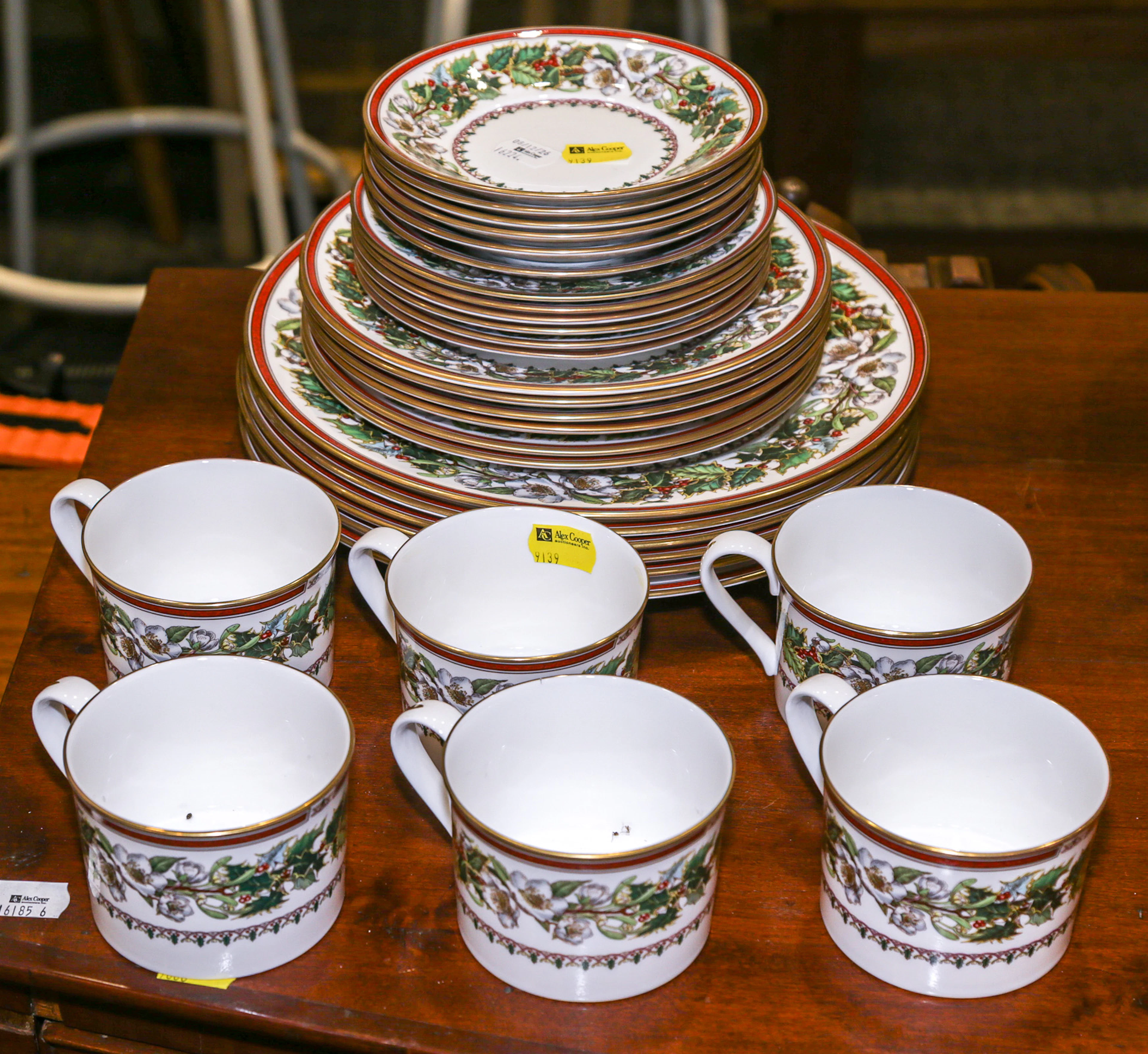 A Spode "Christmas Rose" Partial Dinner Service
