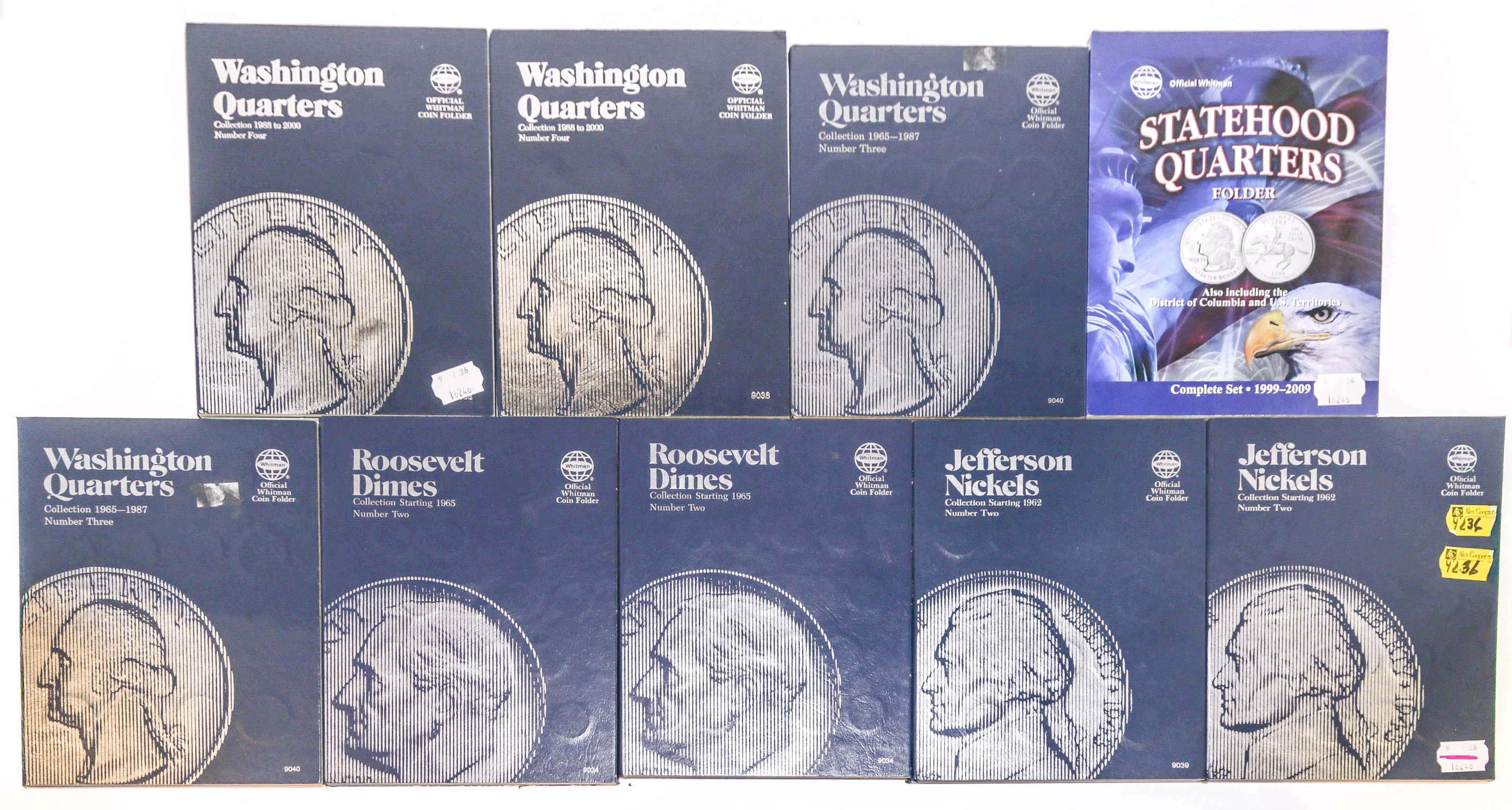 Nine Folders with Modern Coins - Face Value $69.40