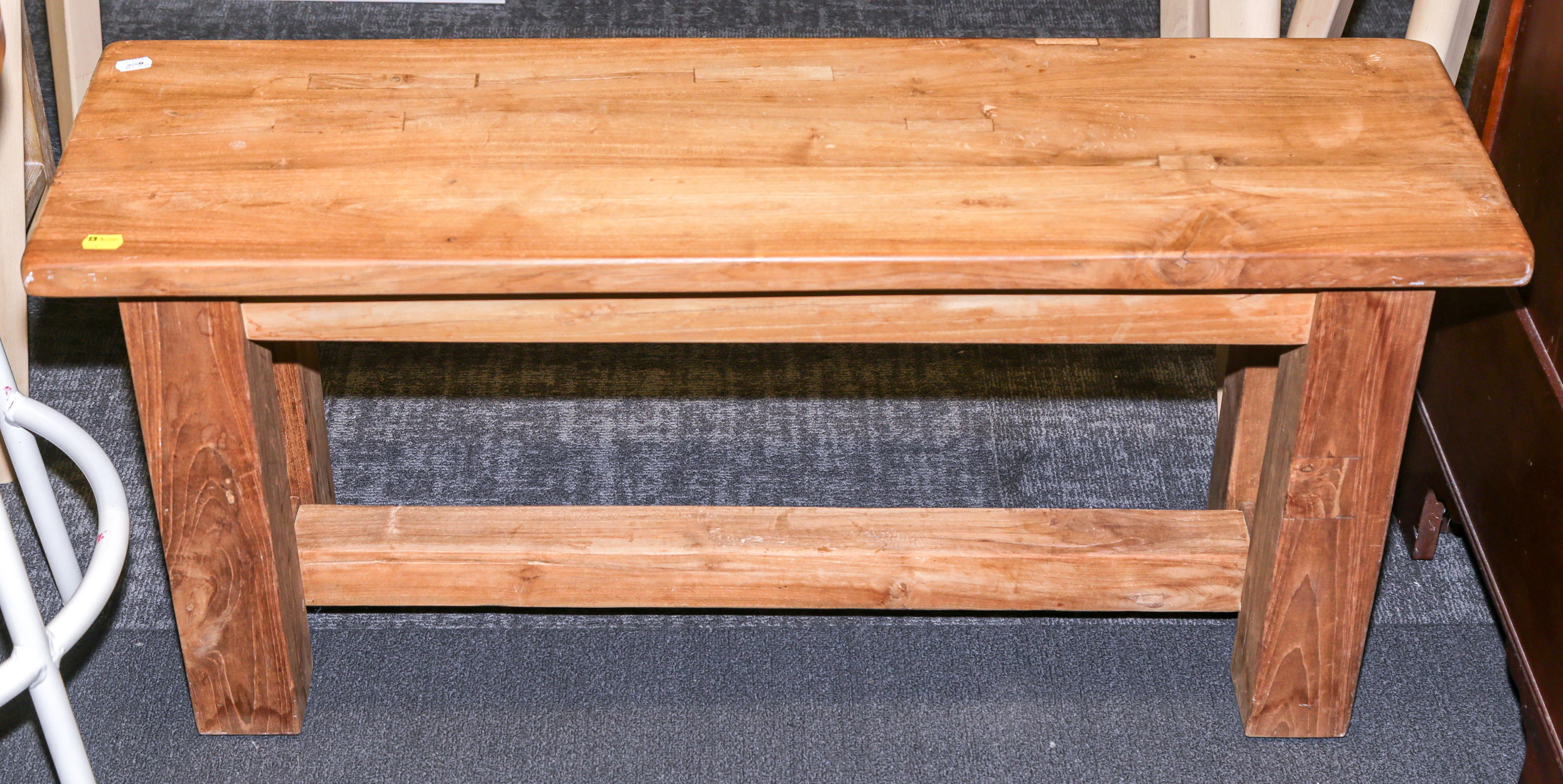 A Primitive Style Pine Bucket Bench