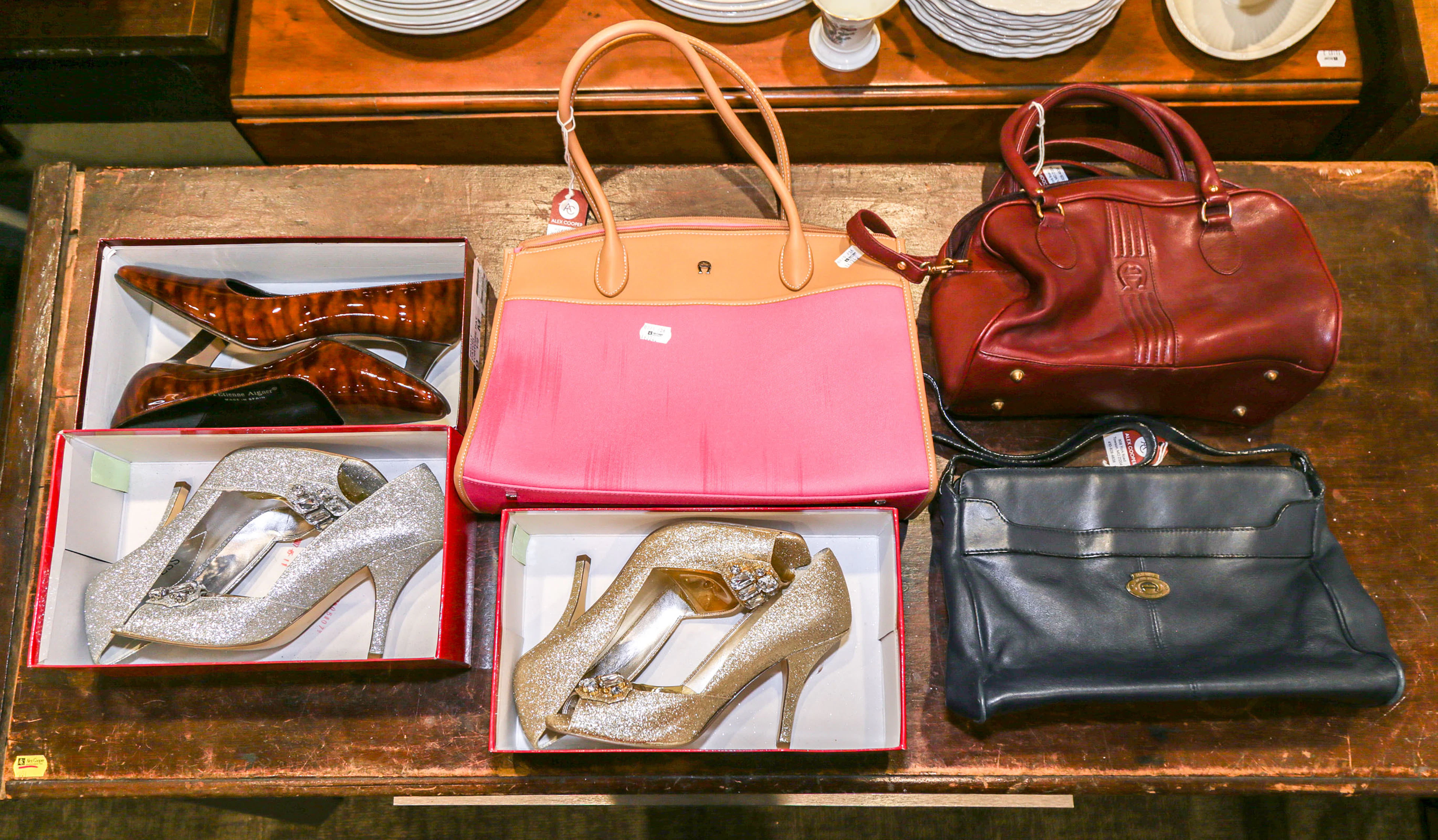 Etienne Aigner Handbags & a Pair of Shoes
