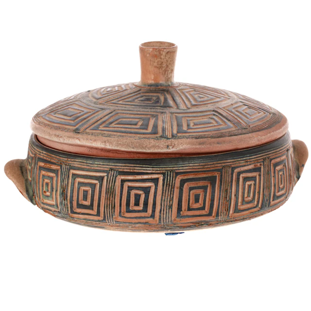 Attributed to Robert Picault Ceramic Lidded Dish