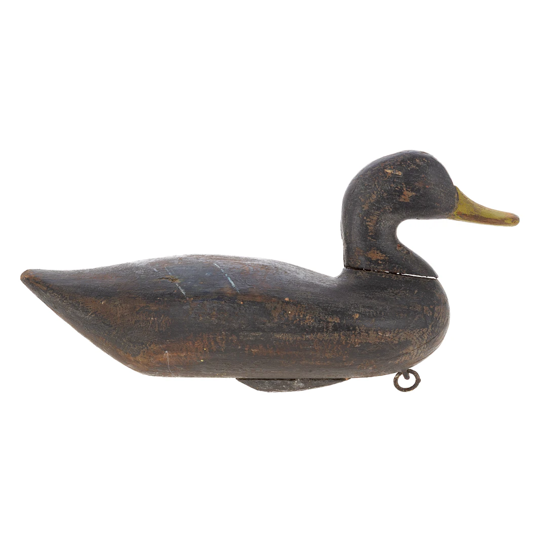 Attributed to Charles N Barnard Decoy with J. Pusey Stamp