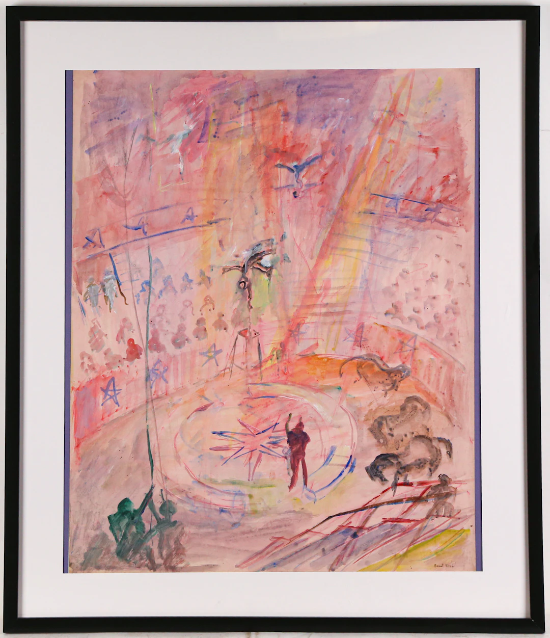 Emil John Hess. Circus, watercolor
