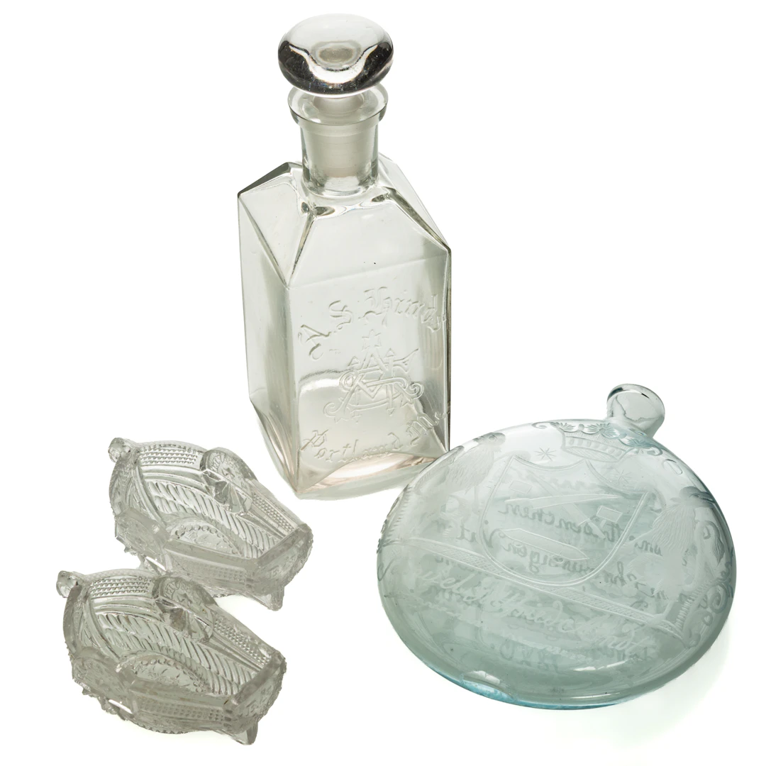Four Pieces of American Glass