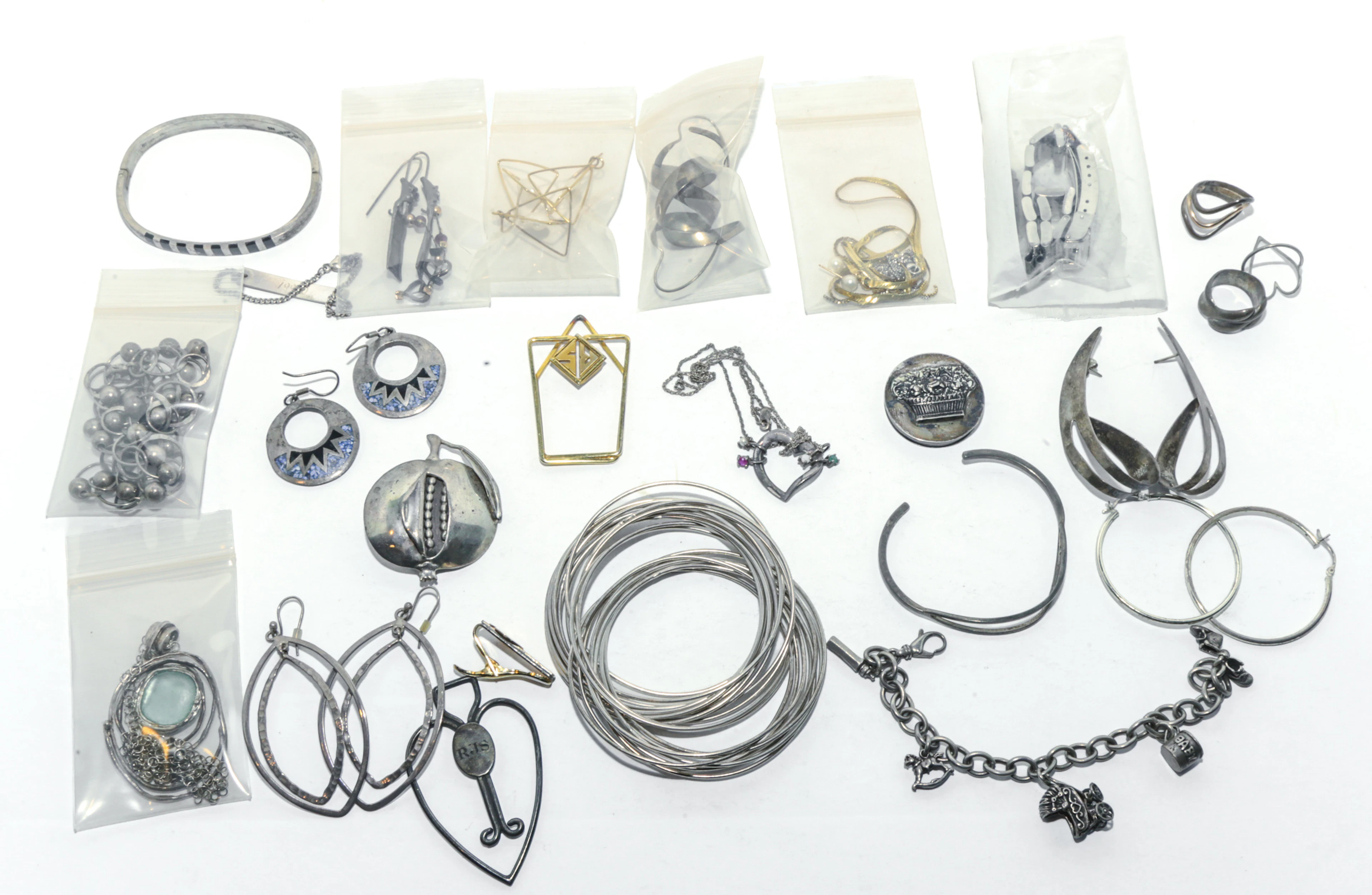 Collection of Gold Findings, Silver Jewelry & More