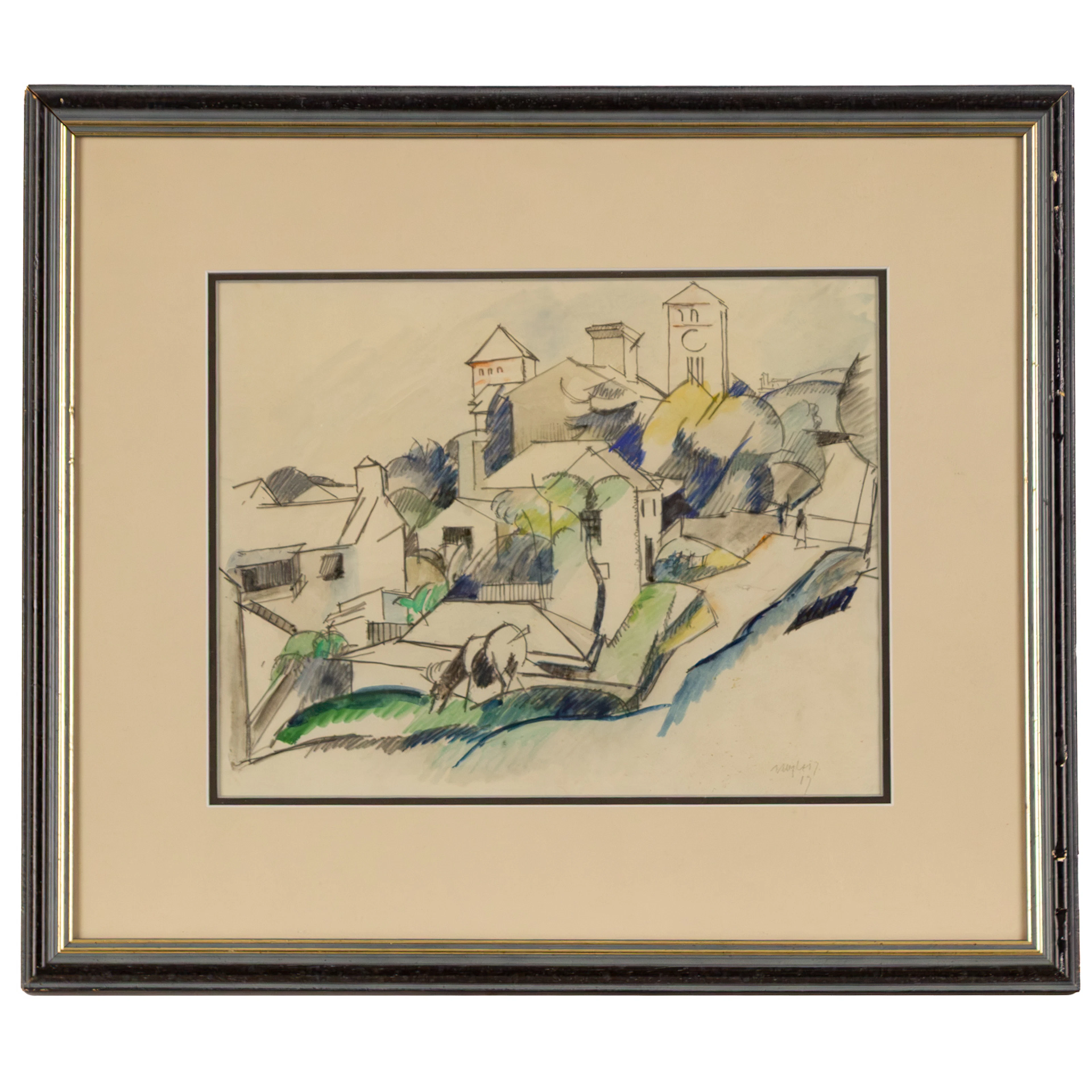 Albert Gleizes. Cubist Village, mixed media