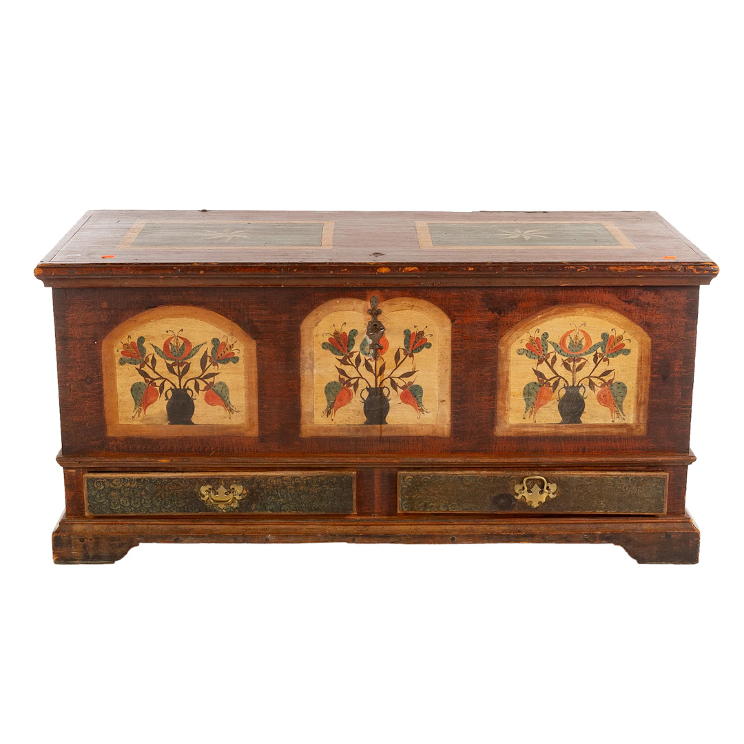 Pennsylvania German Painted Dower Chest