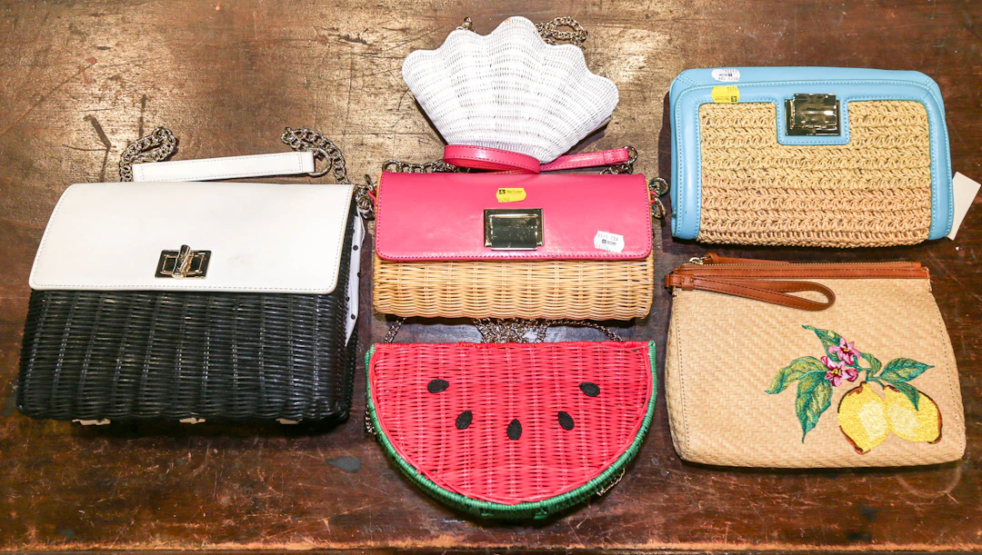 A Selection of Talbots Wicker & Straw Handbags
