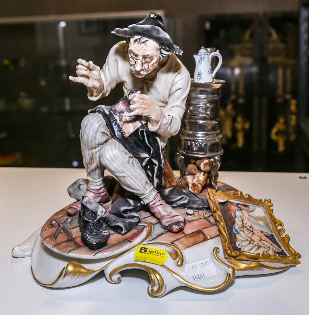 A Capodimonte Porcelain Figural Group
