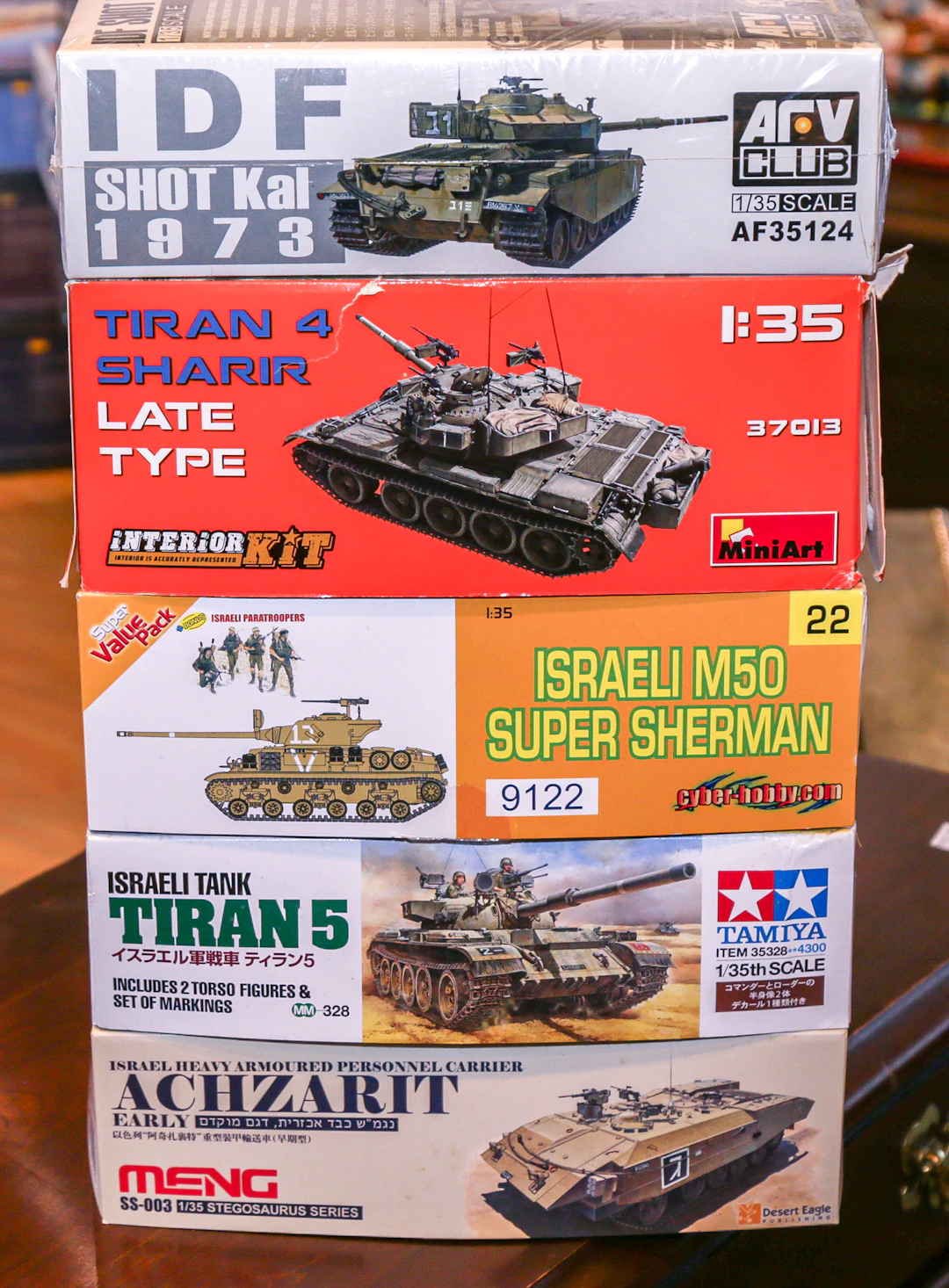 Five IDF Military Model Kits