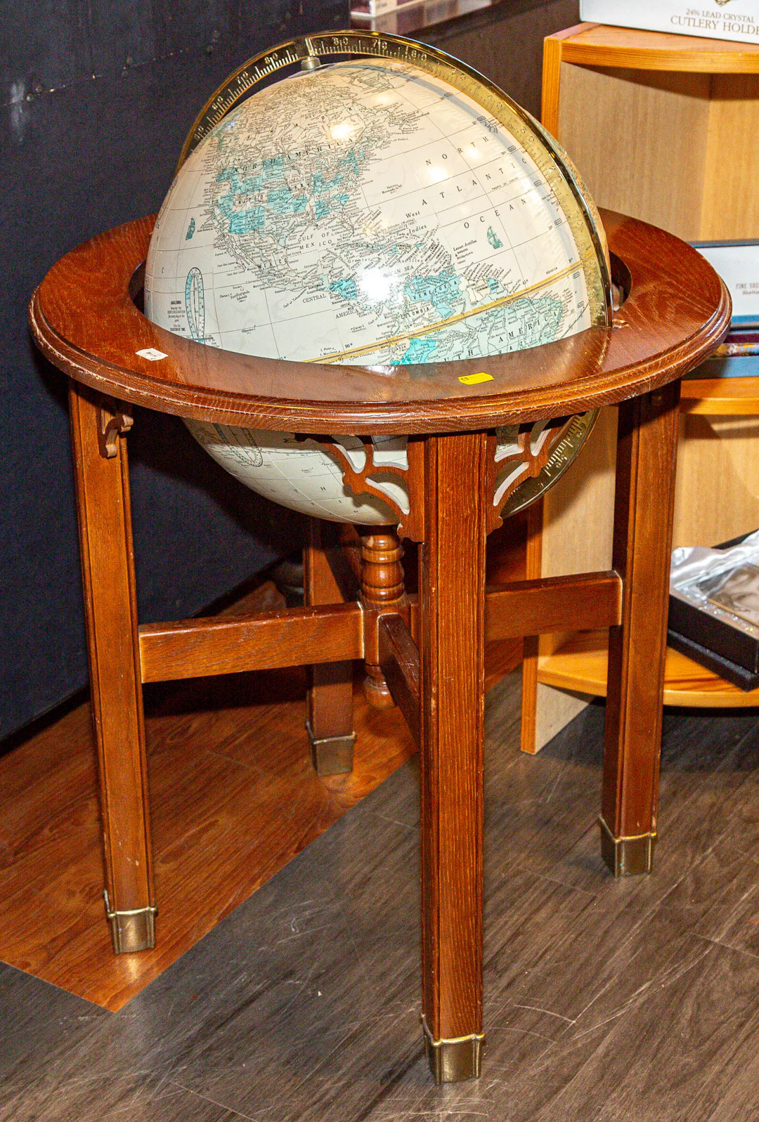 A Terrestrial Globe on Stand