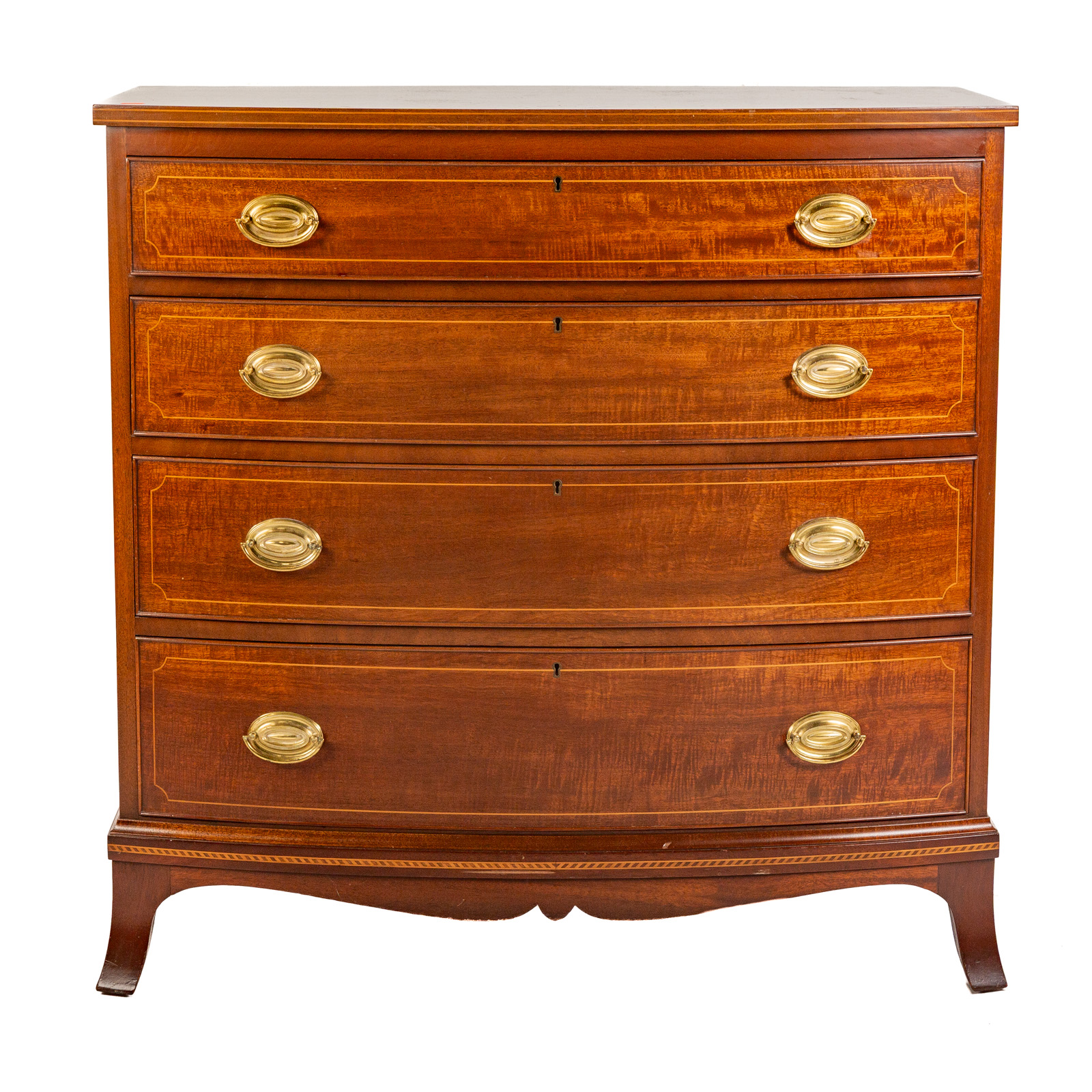Federal Style Mahogany Bowfront Chest of Drawers