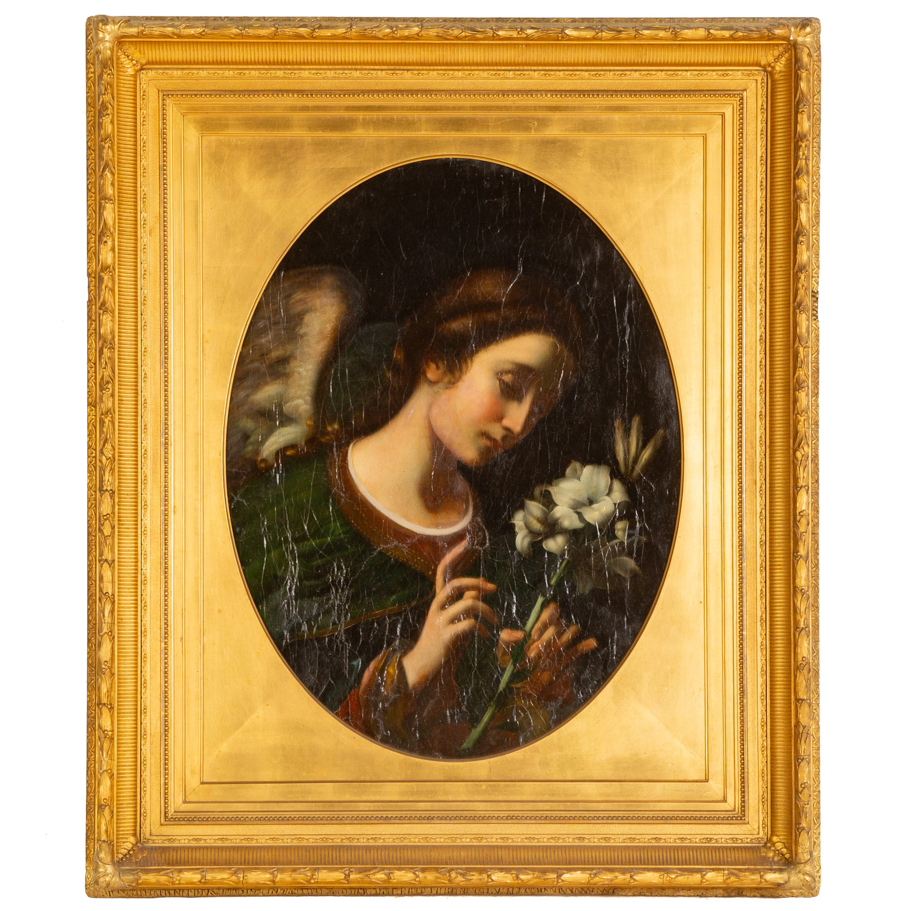 After Carlo Dolci. Angel of the Annunciation, oil
